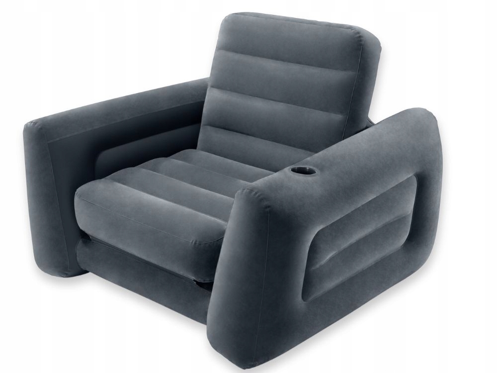 Fotel Dmuchany Jednoosobowy Łóżko Materac Intex 224x117 Model 2024