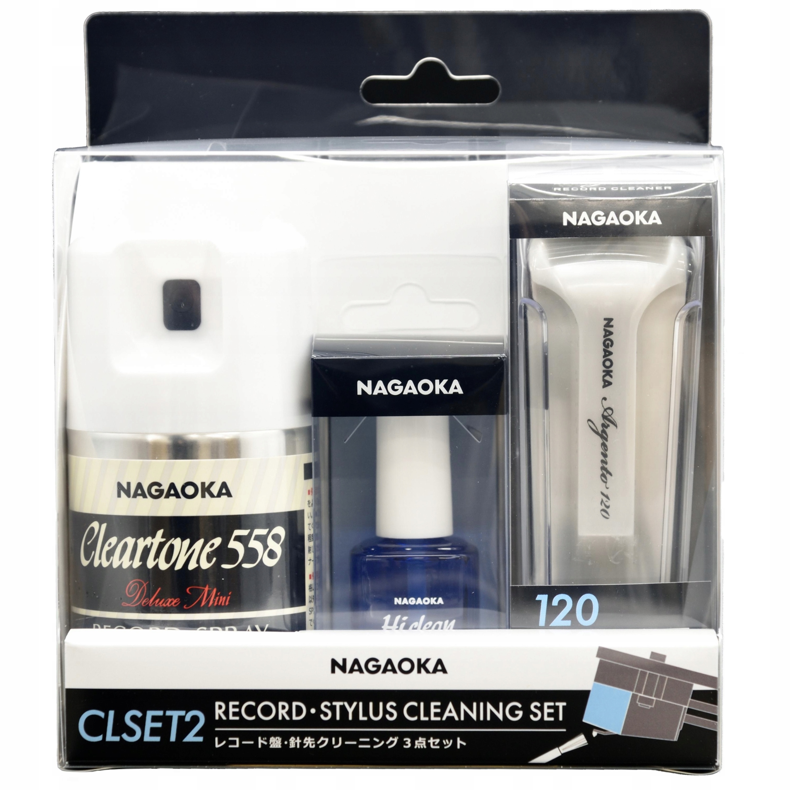 Zestaw do czyszczenia płyt Lp i igły Nagaoka Record Stylus Cleaning Set
