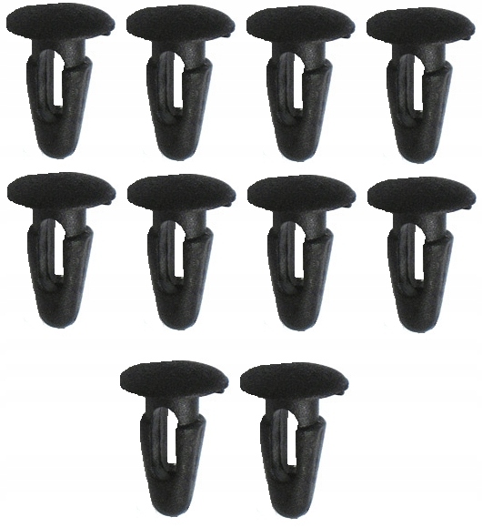 ШКОДА ВТУЛКА ШИП КРІПЛЕННЯ ОБШИВКИ 10 ШТУК ДІАМЕТР 7 MM
