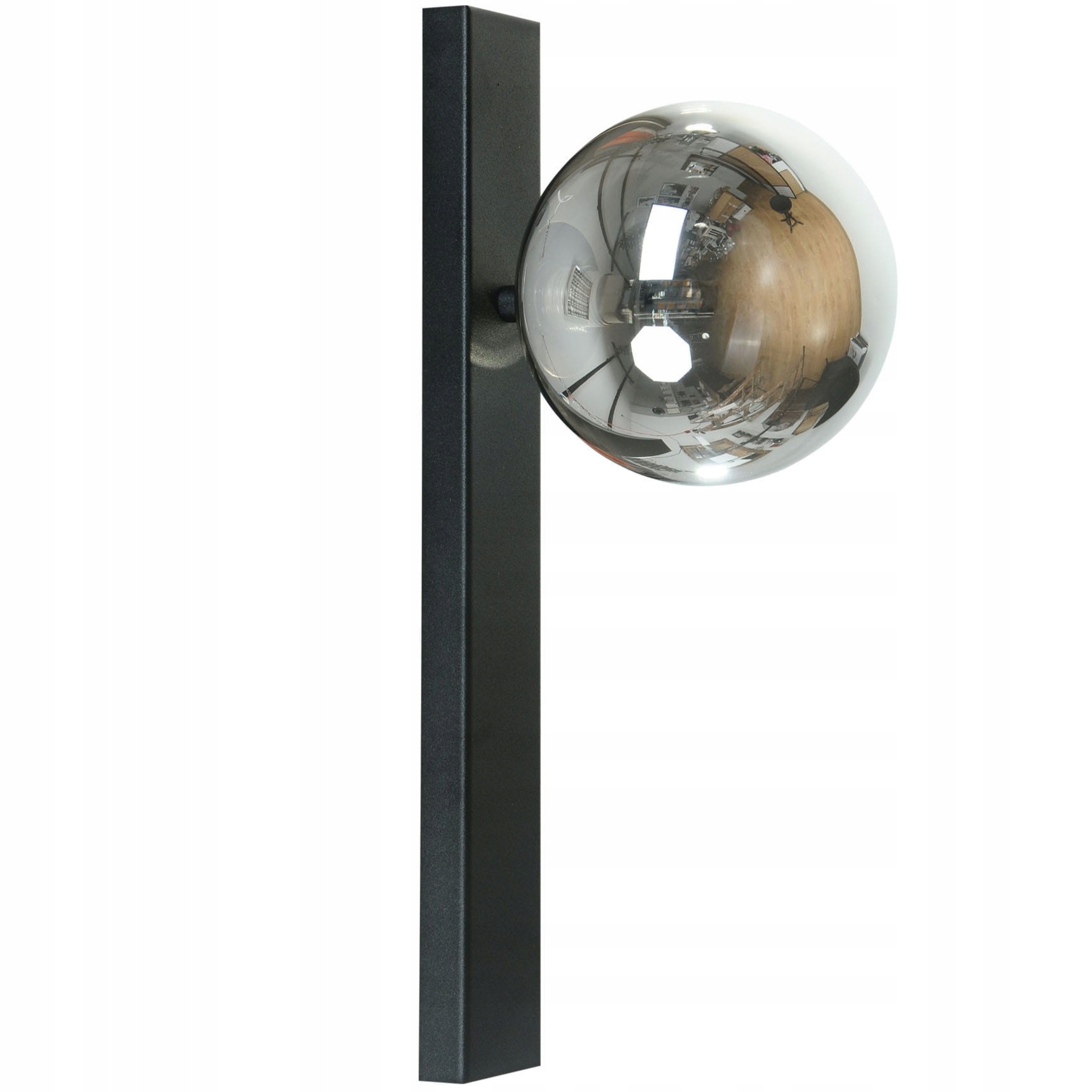 Nástenná lampa čierna guľa, moderná do kuchyne a jedálne Serenity