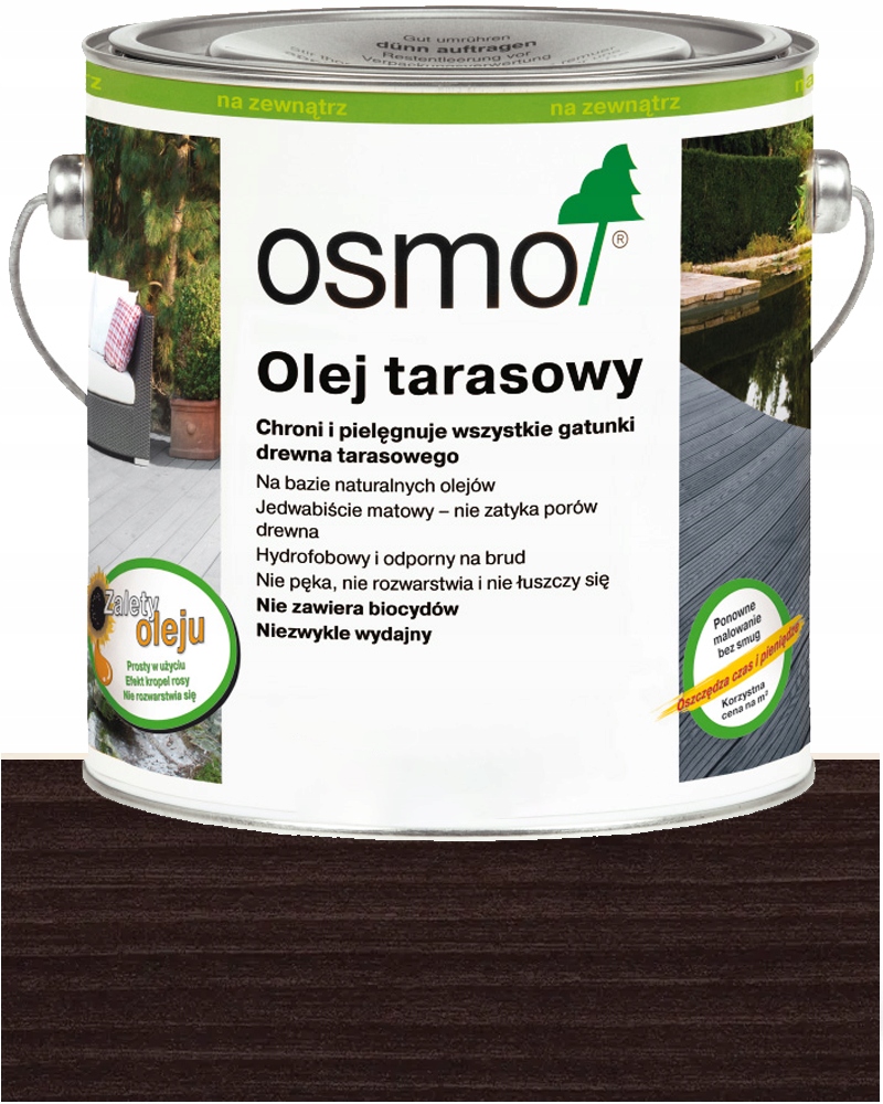 Osmo Olej na terasy Terasový olej Čierny 020 2,5L