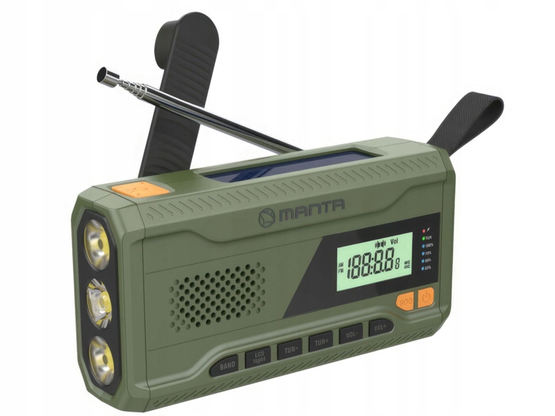 Radio Manta RDI401G z panelem solarnym