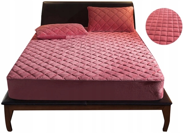 POKROWIEC NA MATERAC PIKOWANY PLUSZ 160x200x30 CM