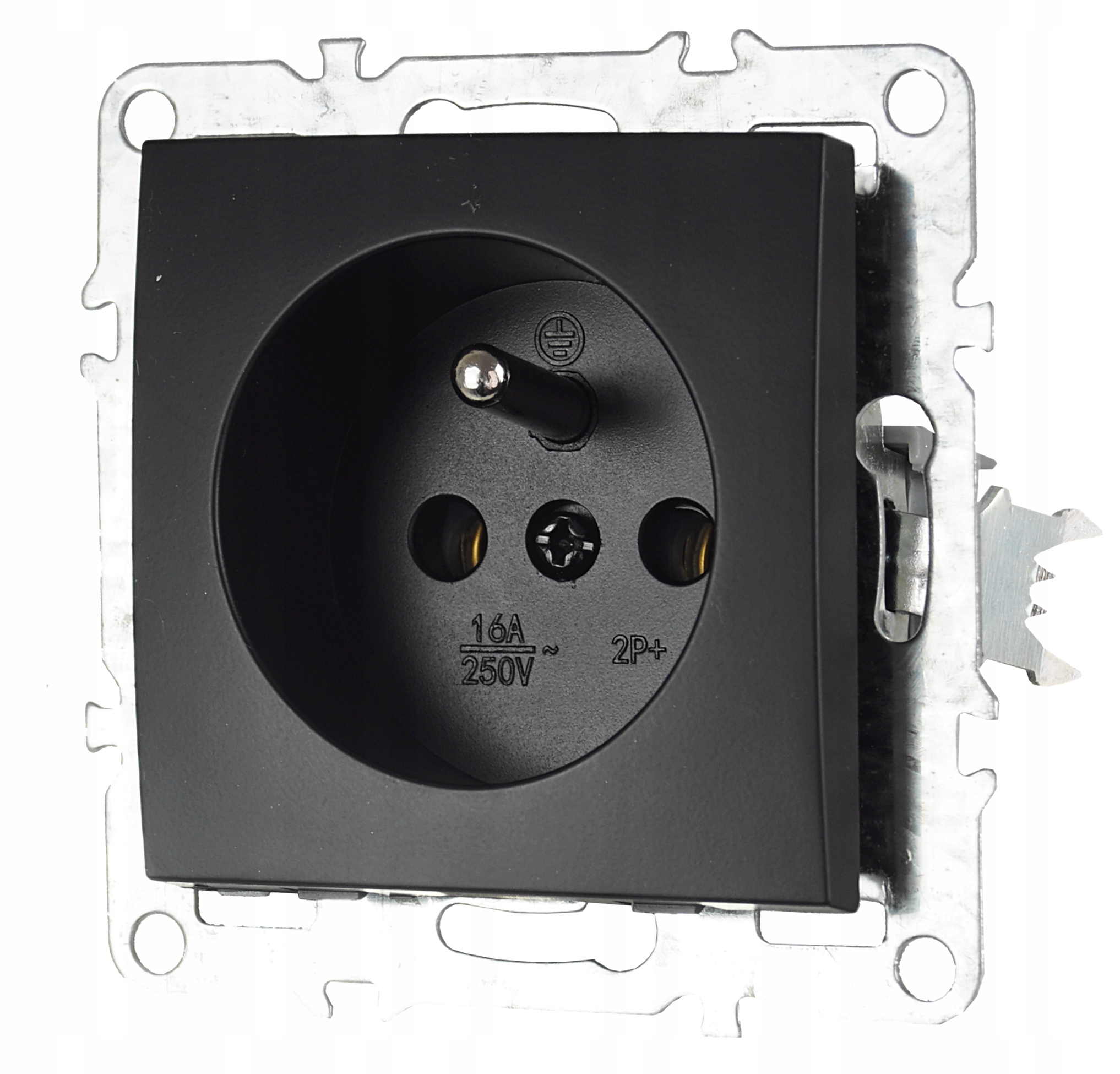 QUADRA GNIAZDO GNIAZDKO POJEDYNCZE Z BOLCEM CZARNE Marka Quadra