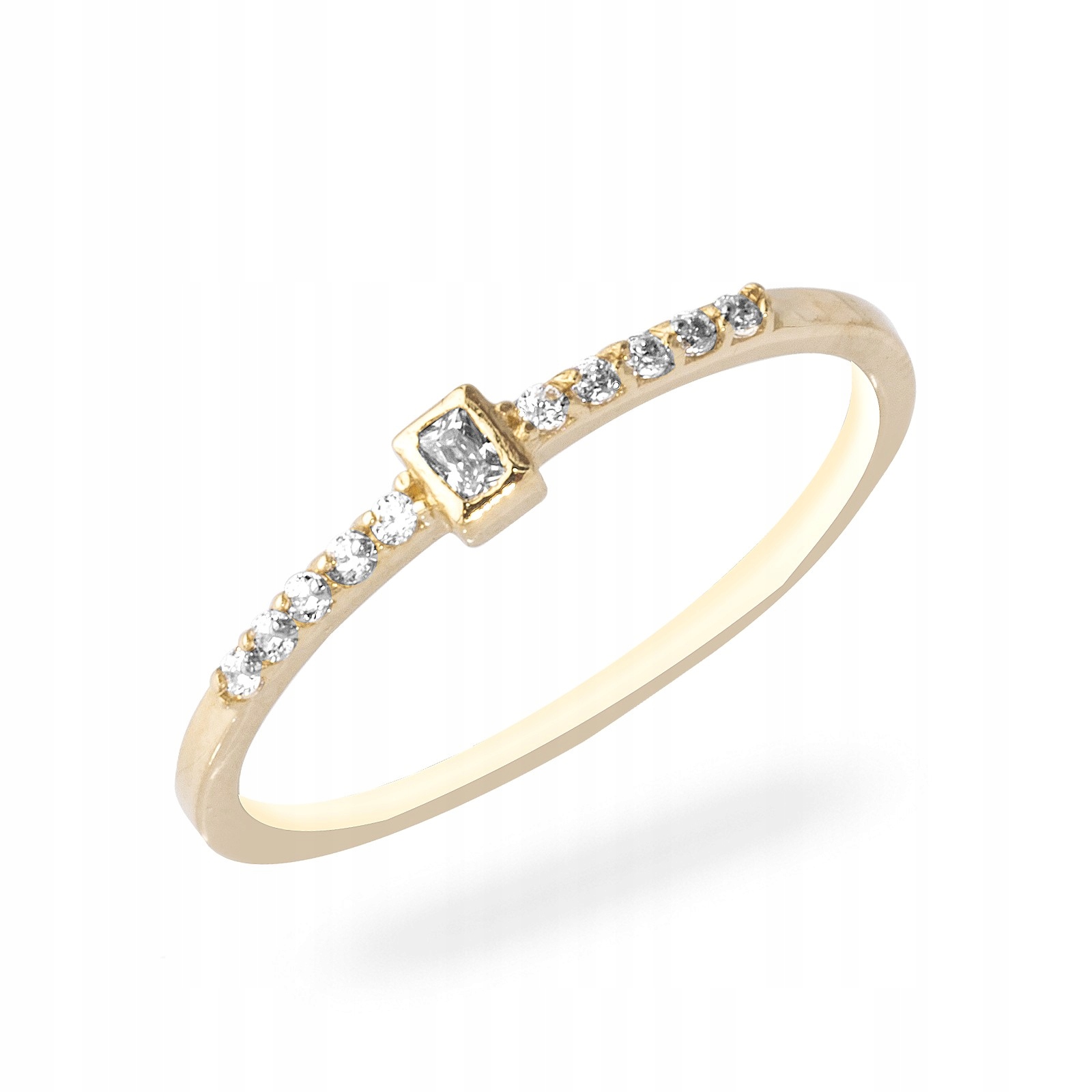 Zlatý zásnubní prstýnek 585 Glosso