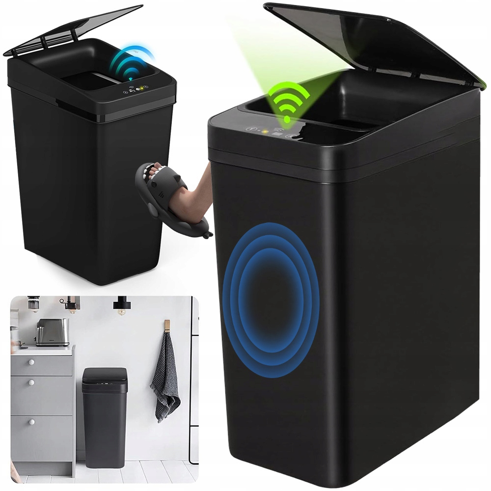 Automatický Odpadkový Koš Bezdotykový Odpadkový Koš Do Kuchyně Koupelny Kanceláře