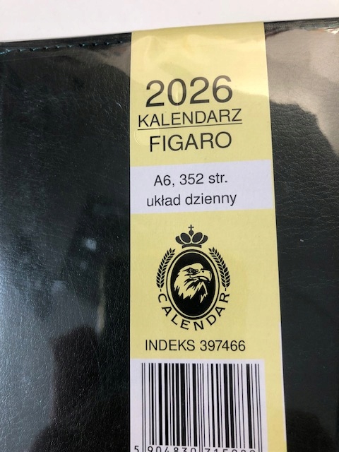 Terminarz A6 układ dzienny 2026