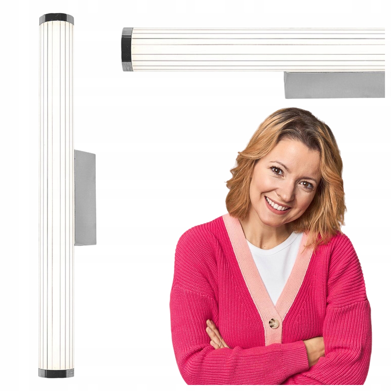 Nástěnná Lampa Vena 60 CM Chrom Led 12W Variabilní Barva Cct Třída IP44