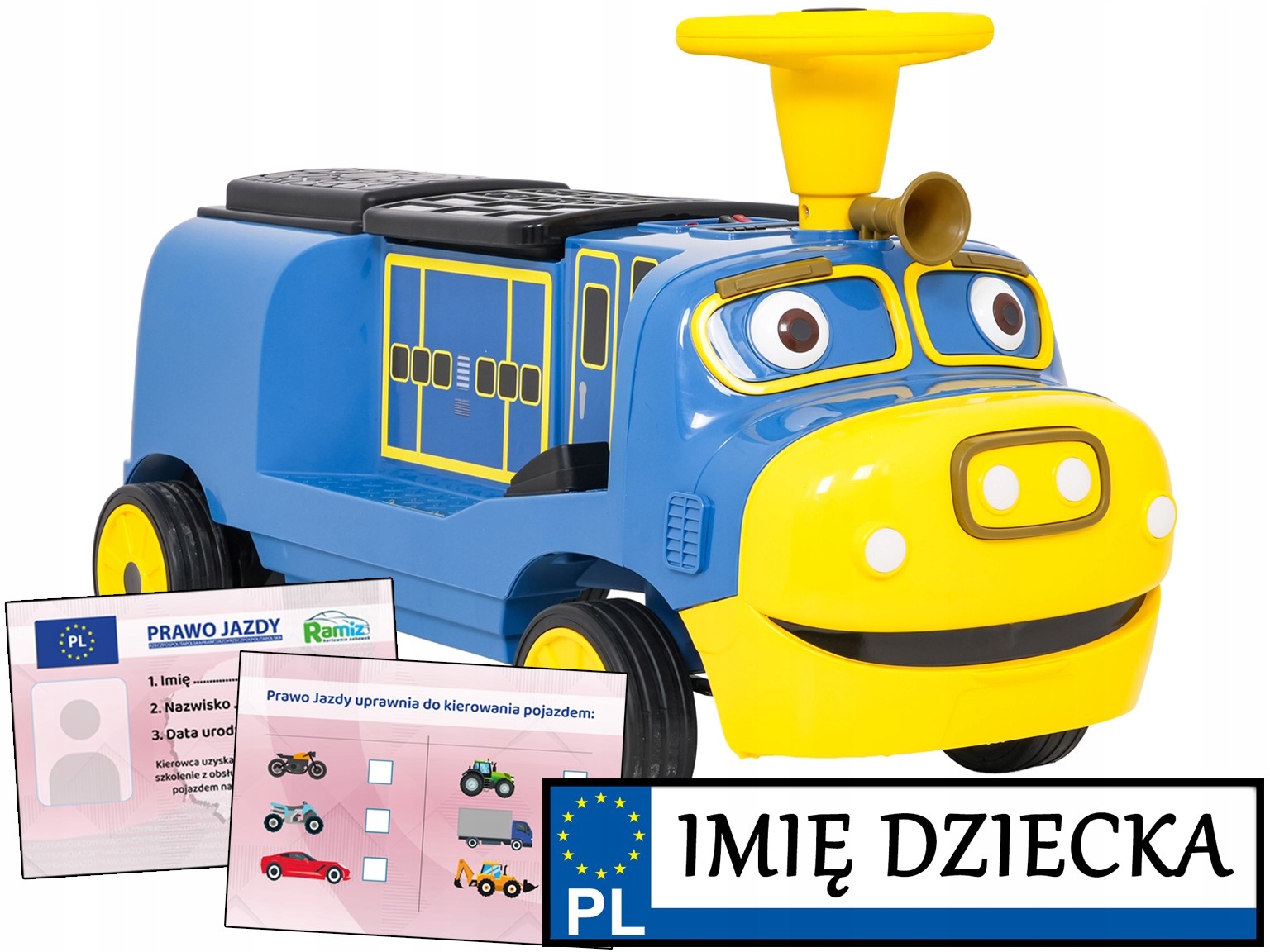 samochód na akumulator Lokomotywa Stacyjkowo pociag elektryczny dla 2 dziec