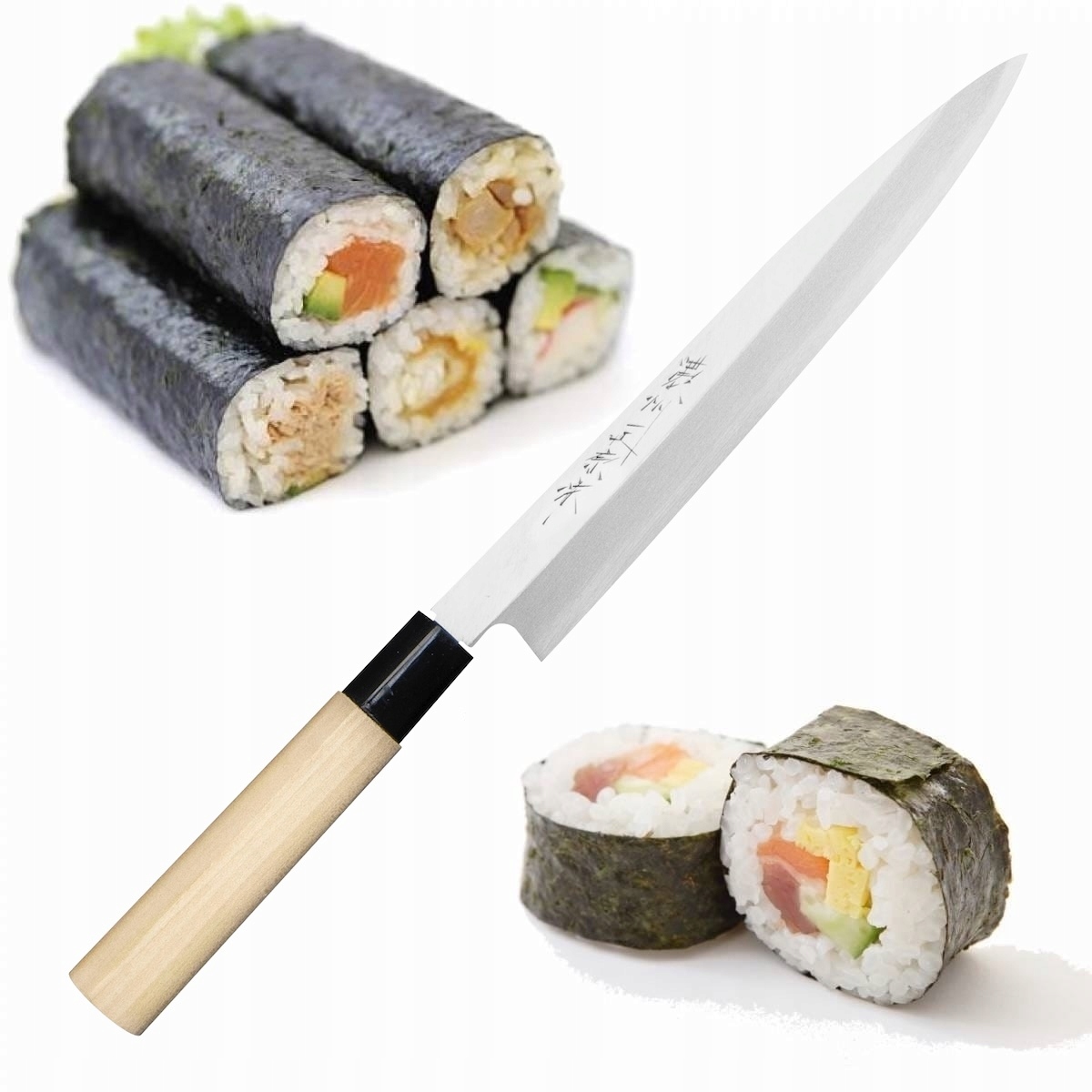 Satake S/d SK-5 Japonský hrdzavý kuchynský nôž Yanagi-Sashimi na sushi 21 cm