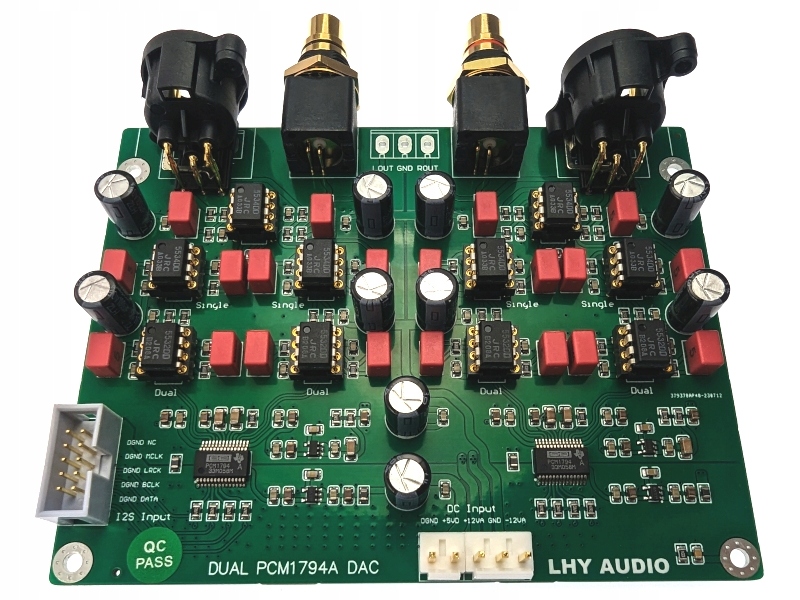 Dac Pcb 2X PCM1794 Vstup I2S 24/192 Xlr Lhy