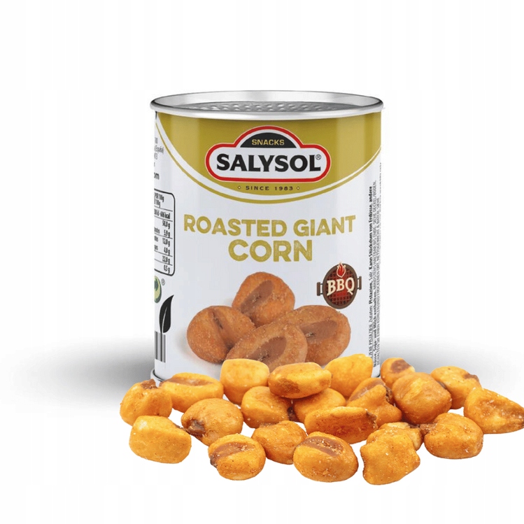 Kukuřice gigant Bbq Salysol plechovka 30 g x 96 ks