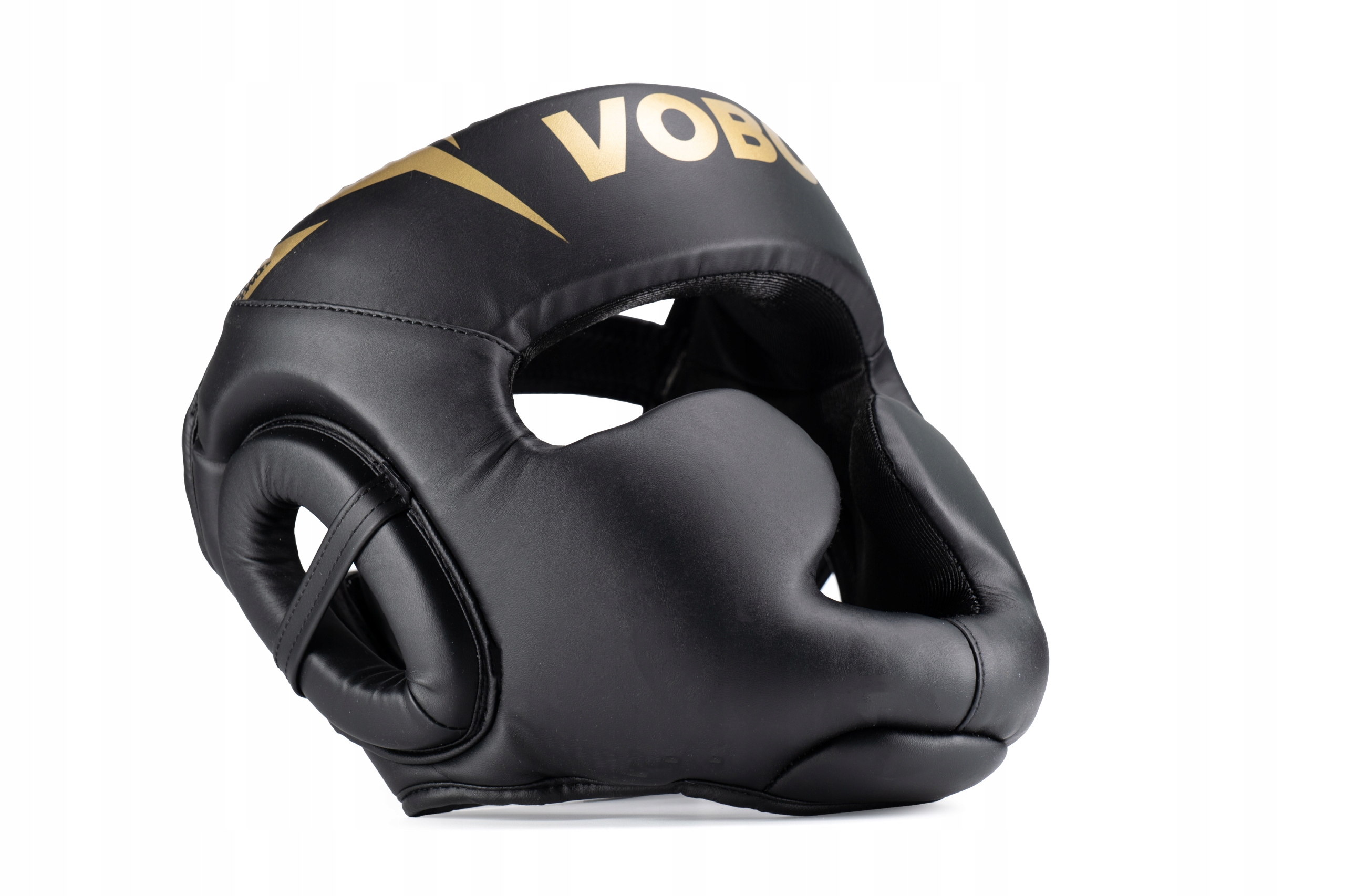 Kask VOBO do Boksu Czarny – Sparing / Trening – Kickboxing Muay Thai –