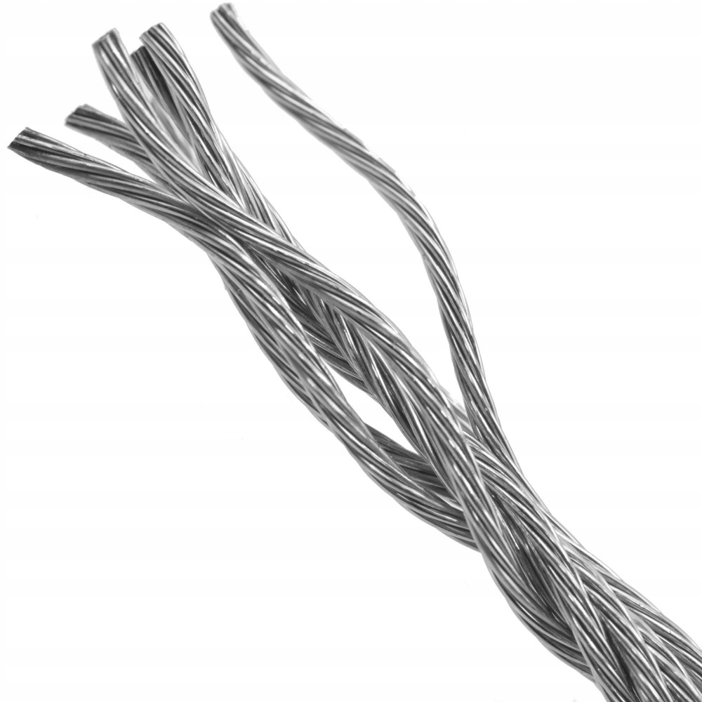 Lina Linka Stalowa Nierdzewna Inox Kwasoodporna 2mm 7x7 Kwasówka A4 100m