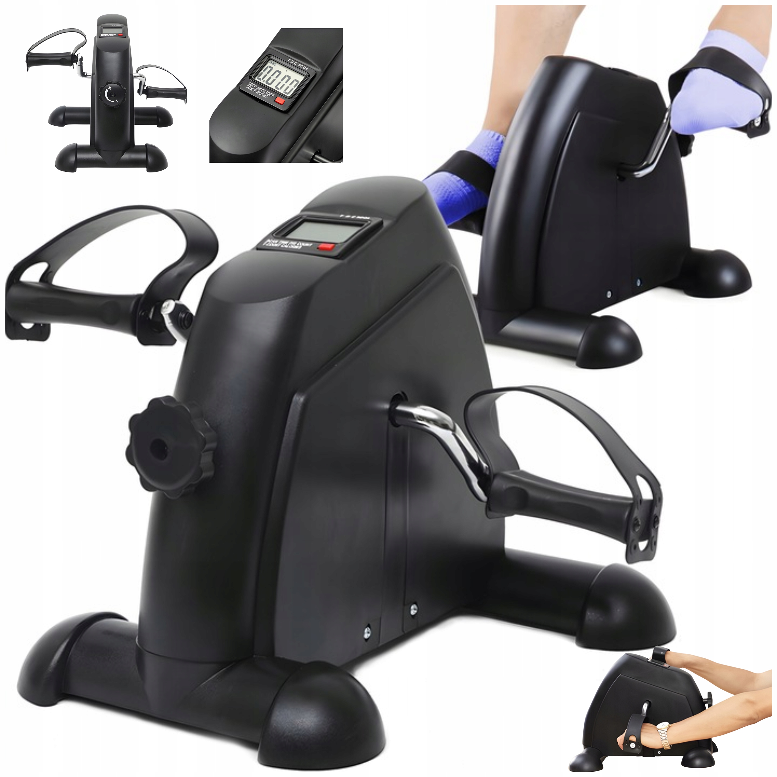 Rotor Rower Rehabilitacyjny Rowerek Treningowy Do Ćwiczeń Rąk I Nóg Licznik