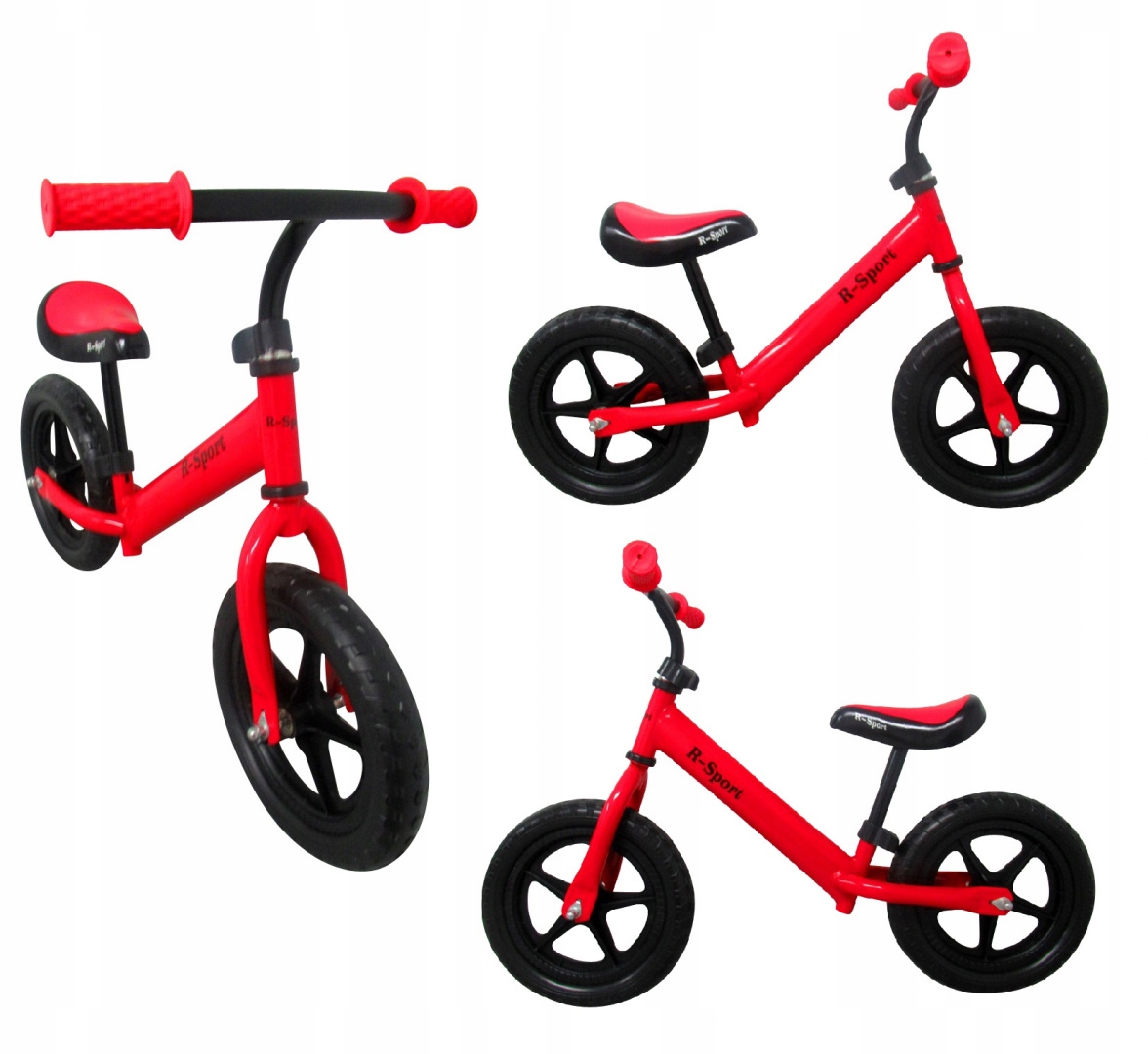 LEKKI ROWER ROWEREK BIEGOWY WYTRZYMAŁE KOŁA EVA 12