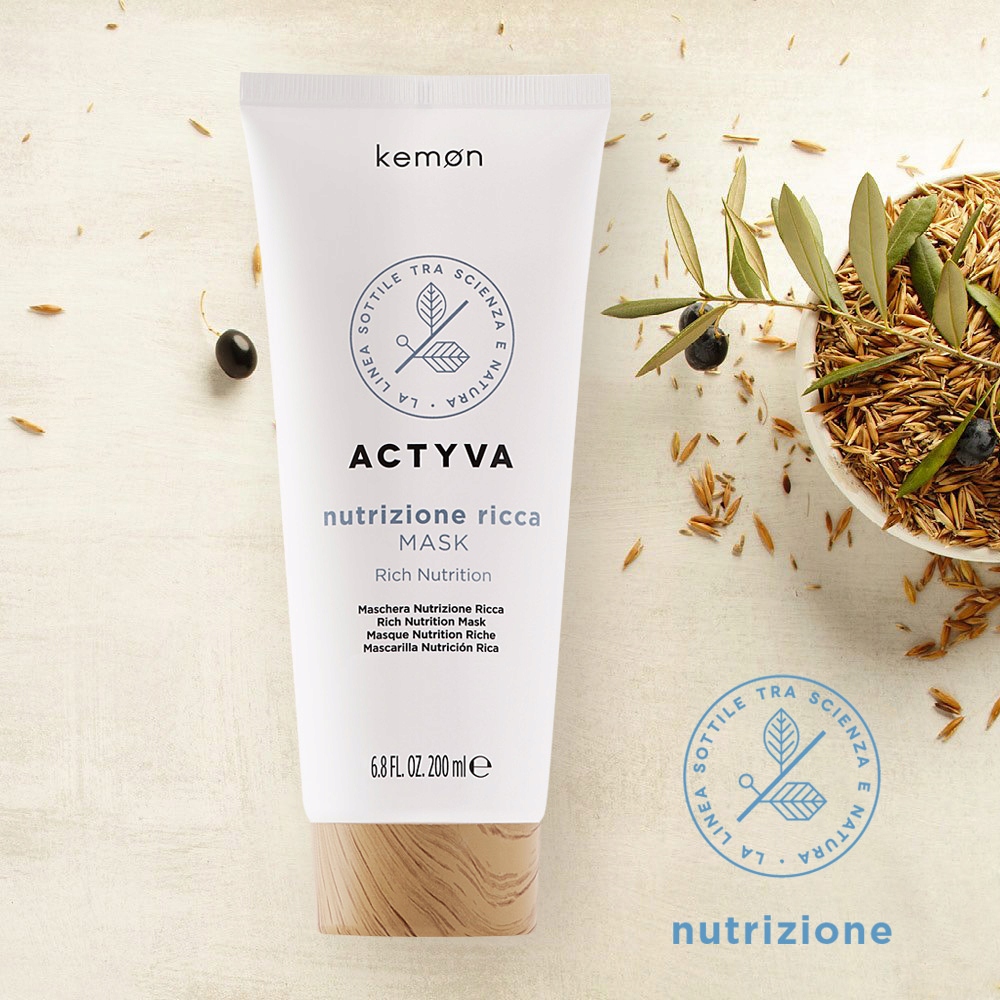 Kemon Actyva Nutrizione Ricca Maska nawilża 200ml Marka Kemon