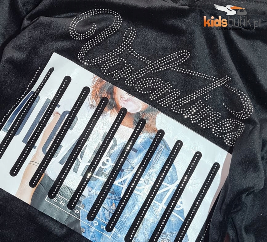 Welurowa tunika VALENTINES uszy królik 110/116-cza Rękaw długi rękaw