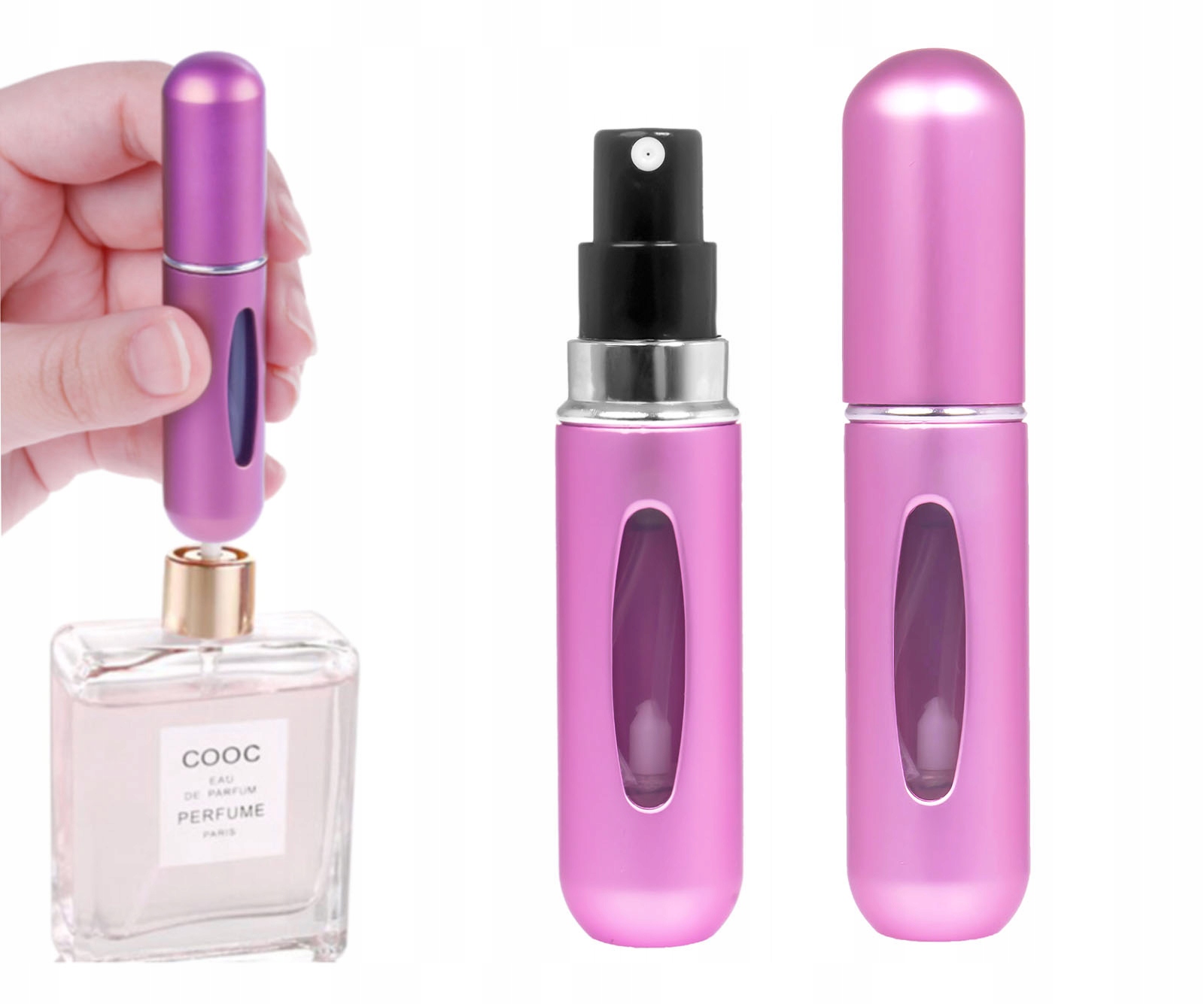 BUTELECZKA NA PERFUMY FIOLKA ATOMIZER 5ml Rodzaj atomizery podróżne