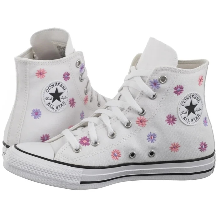 Dámské tenisky Converse Ctas Hi White/Lt Jellyfish A11781C Bílé