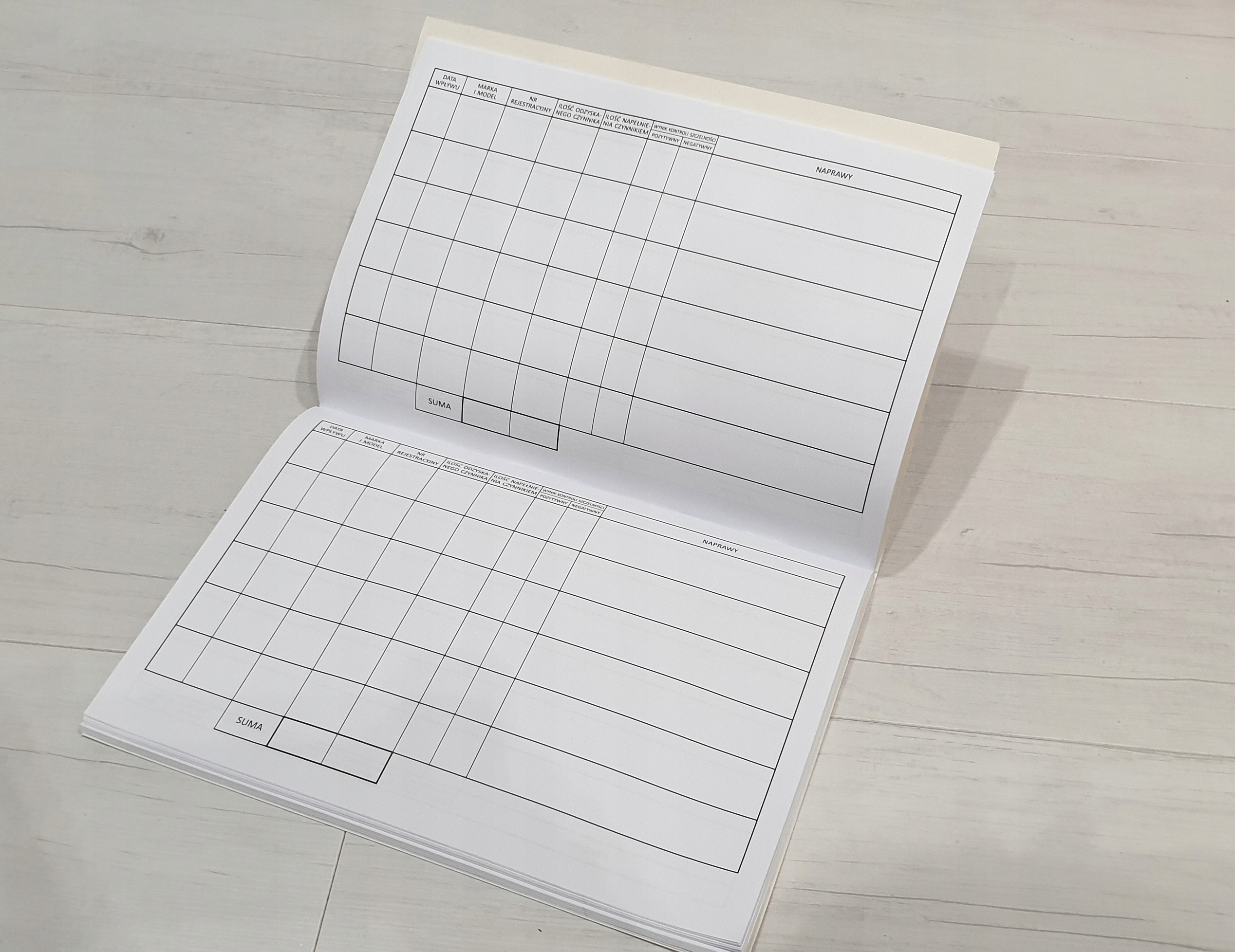 Książka Ewidencji Klimatyzacji i Przeglądów Marka inny