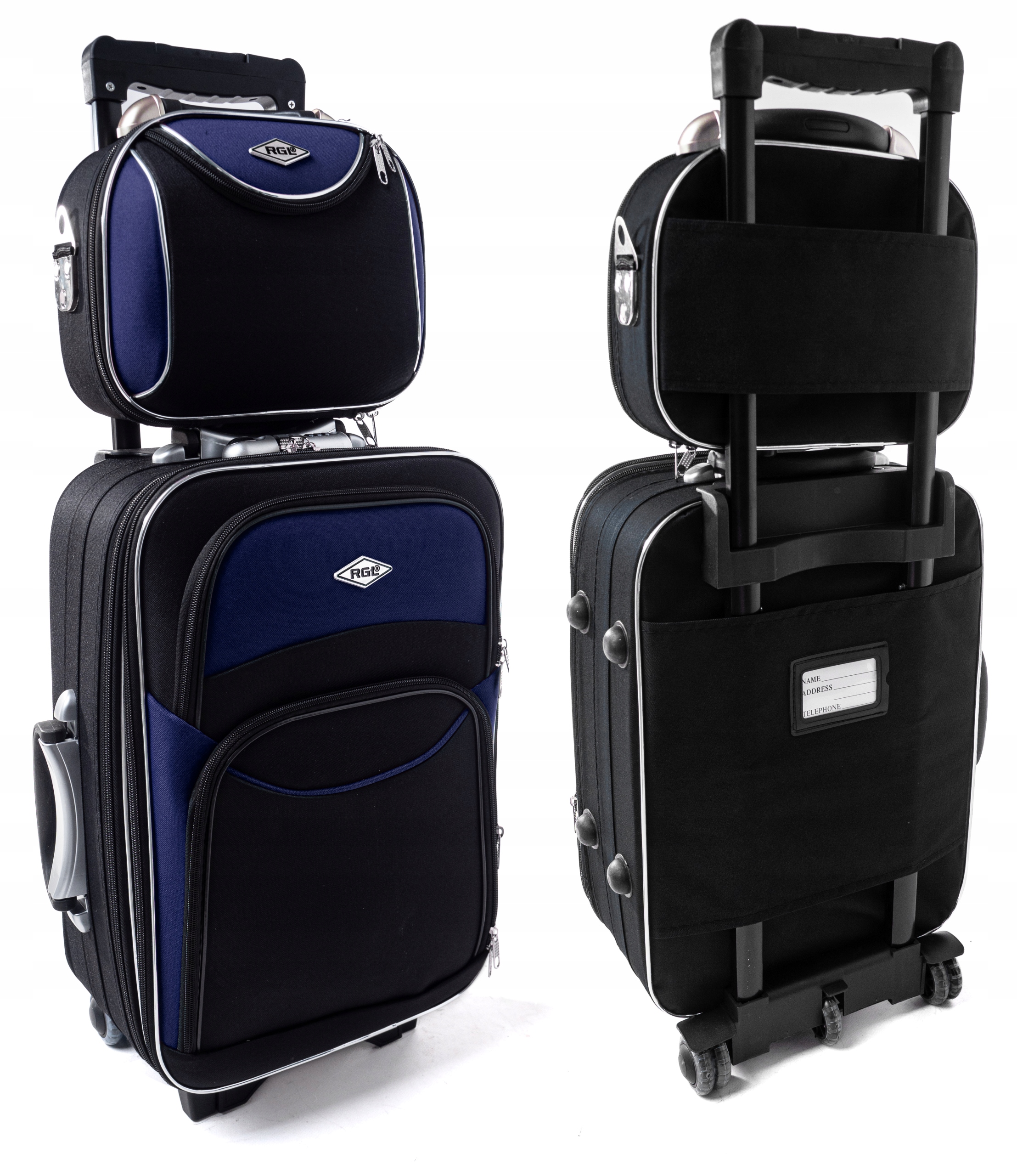 RGL 2w1 ZESTAW MAŁA WALIZKA PODRÓŻNA KUFEREK GRATIS BAGAŻ PODRĘCZNY Marka RGL