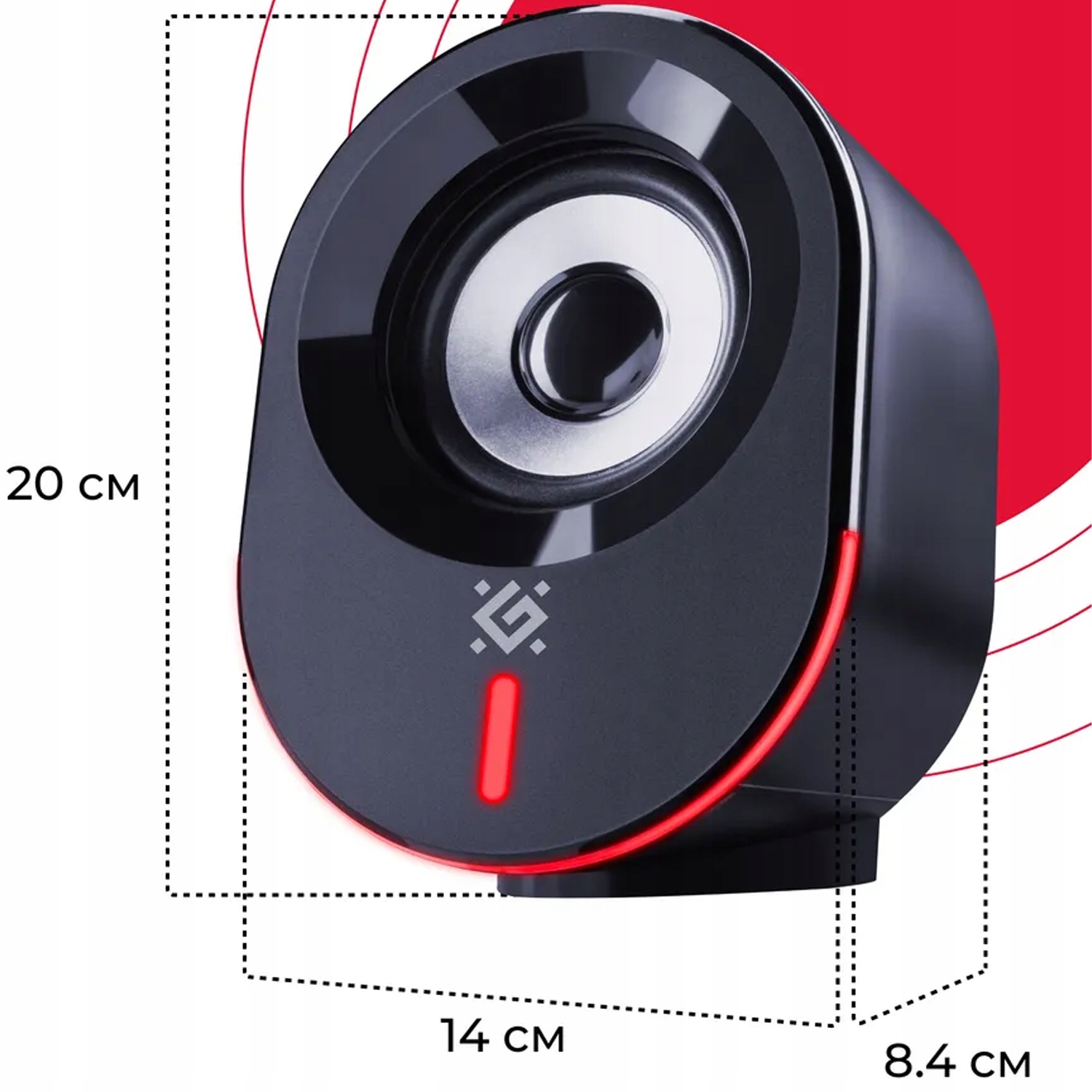 GŁOŚNIKI DEFENDER SOLAR 8 2.0 BLUETOOTH 10W LED USB — 25