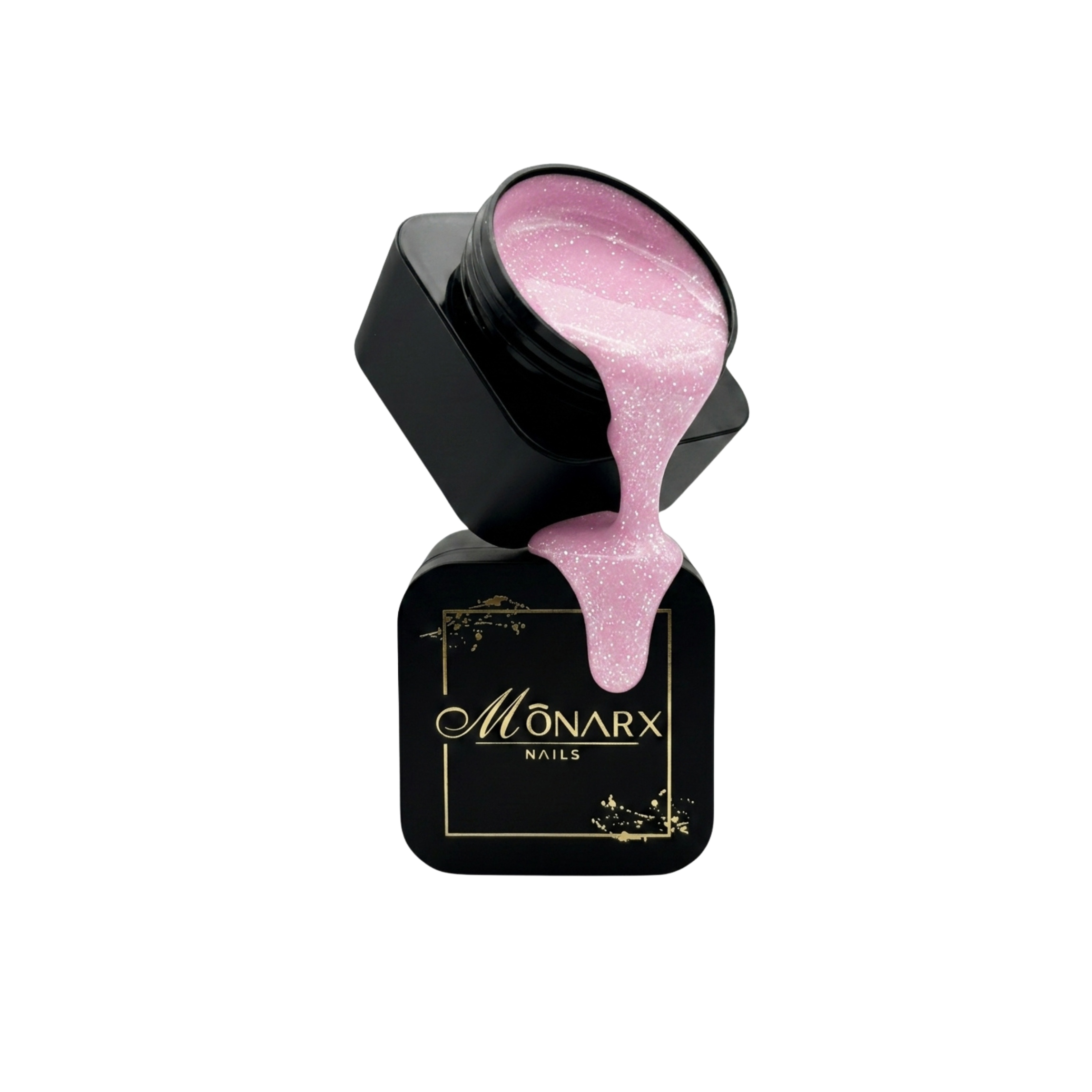 Budující Gel Na Nehty Softglow 5 (no Hema/tpo) 30 ML. Brokatový Monarx