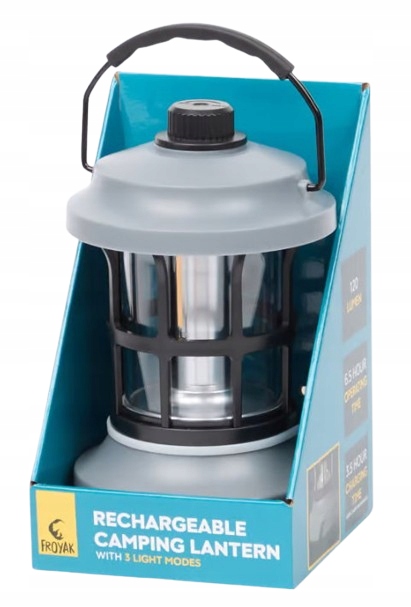 Lampa kempingowa z możliwością ładowania Froyak Szara