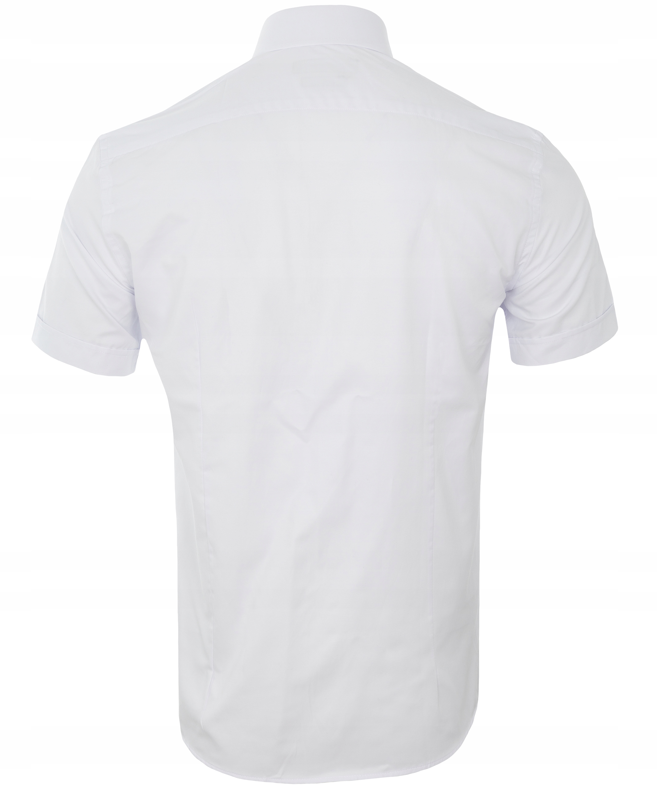 koszula BIAŁA Bawełna krótki rękaw L kołnierzyk VIADI POLO REGULAR Rozmiar L