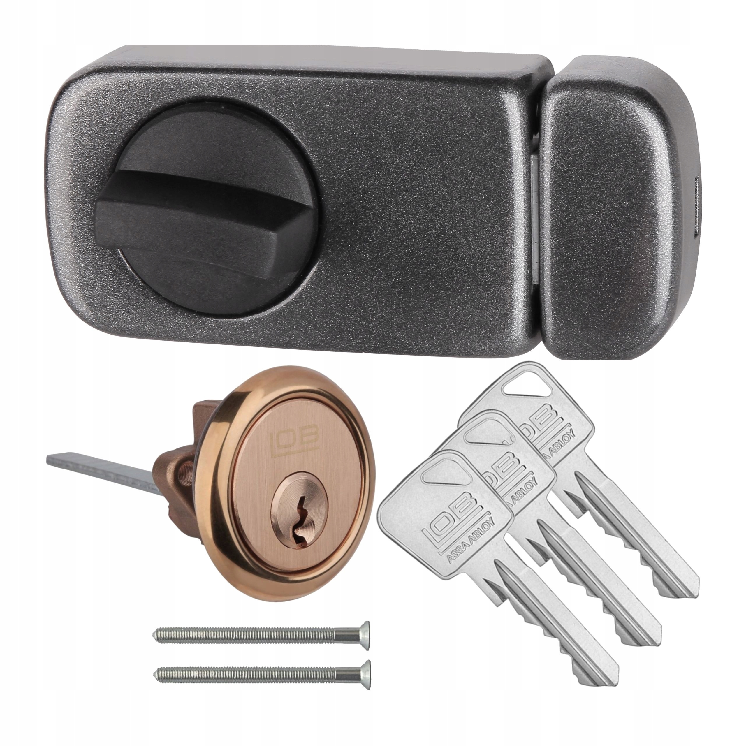 vrchní zámek Lob TB61 grafit s vložkou WT01