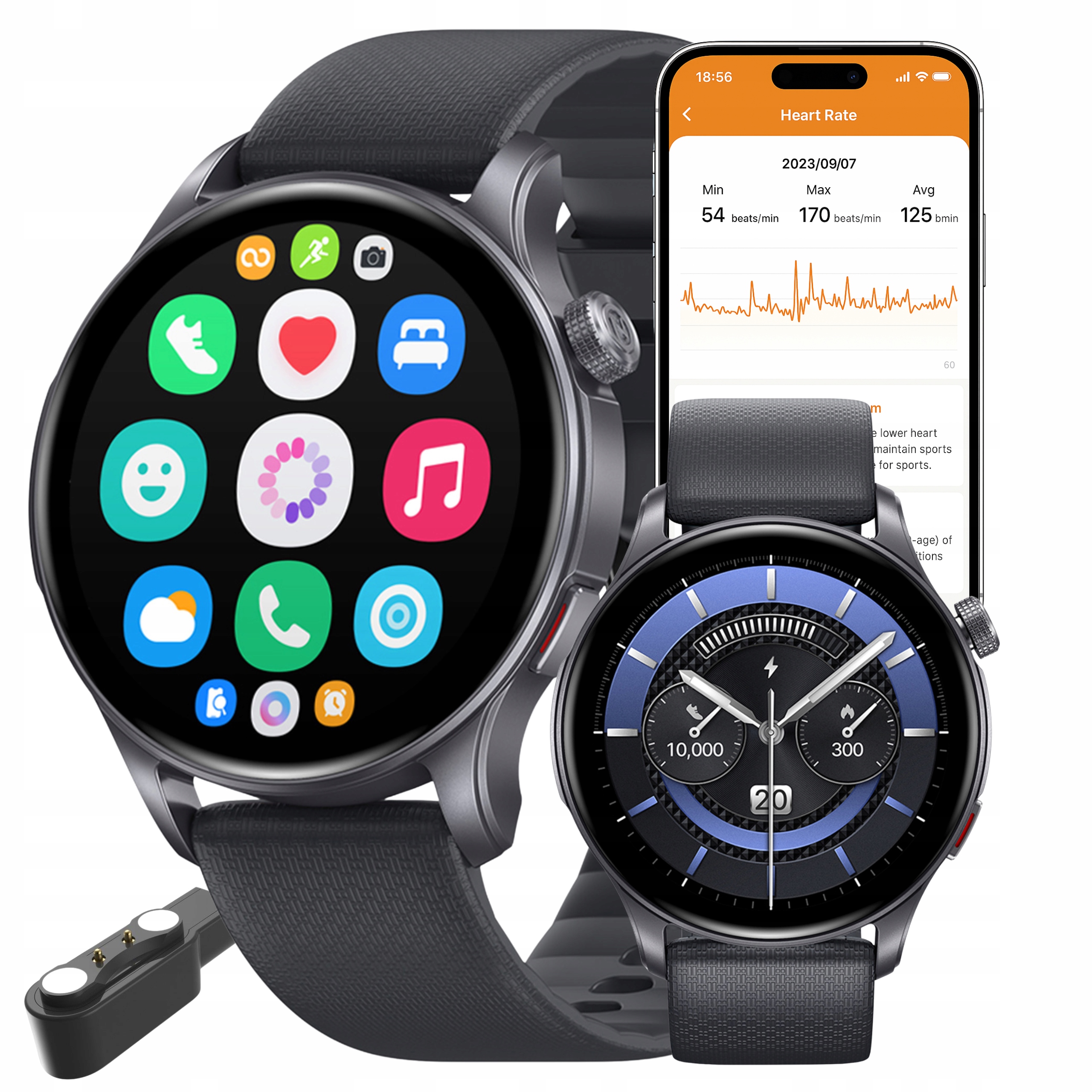 Chytré Hodinky Zeblaze Btalk 3 Gps Šedý Amoled 60 sportovních režimů 25 dnů