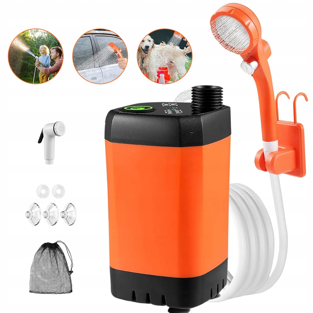 Turistická Kempingová Sprcha Pod Stan S Přenosnou Polní Sprchou 6000 mAh