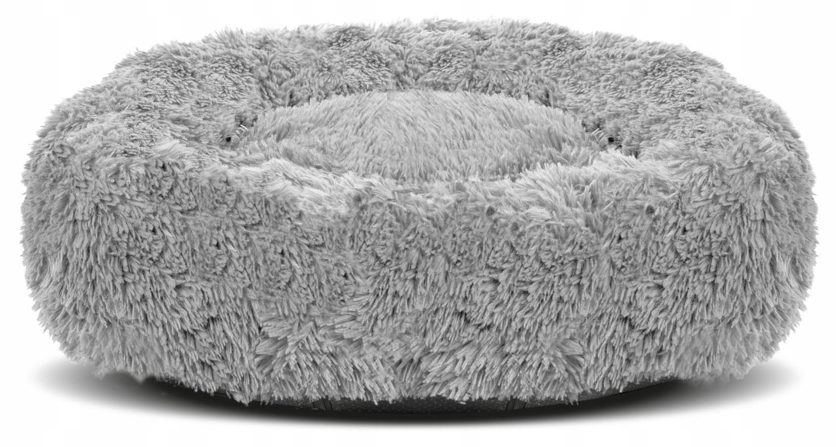 Levně Pelíšek shaggy 60 cm světle šedý