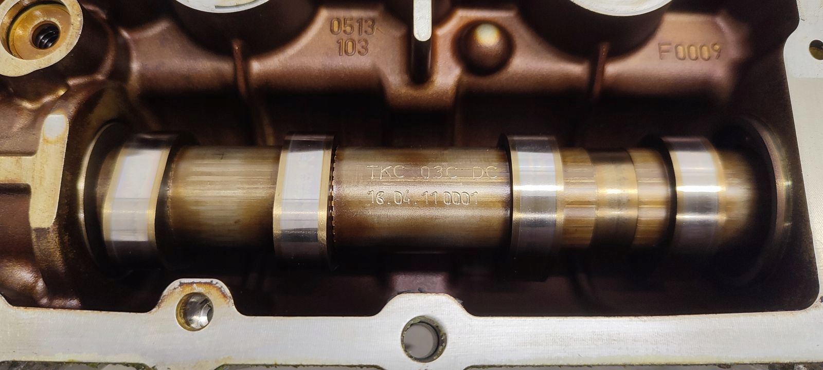 kryt ventilů vačky VW Golf plus 1,4 TSI CAX