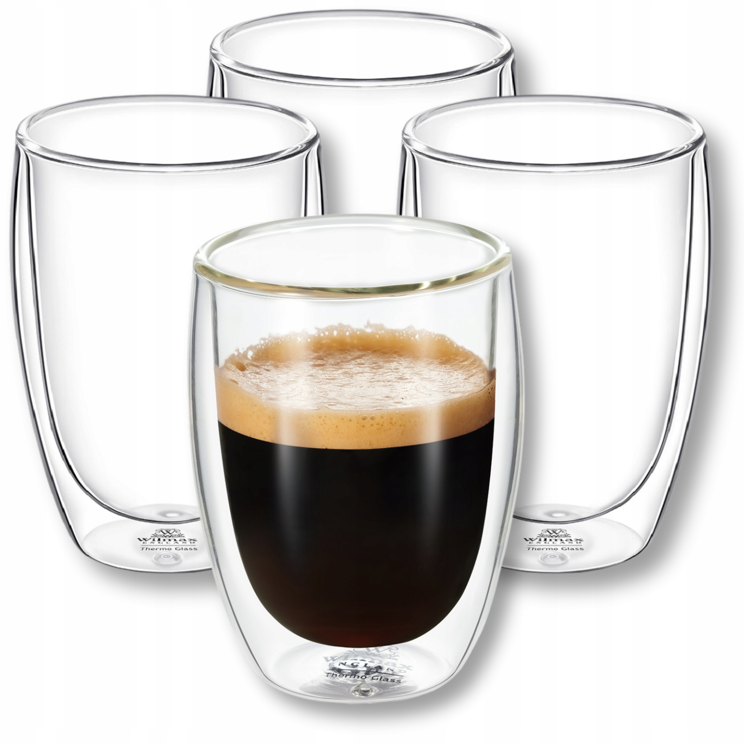 Szklanka termiczna do kawy i herbaty z podwójną ścianką Wilmax 250 ml