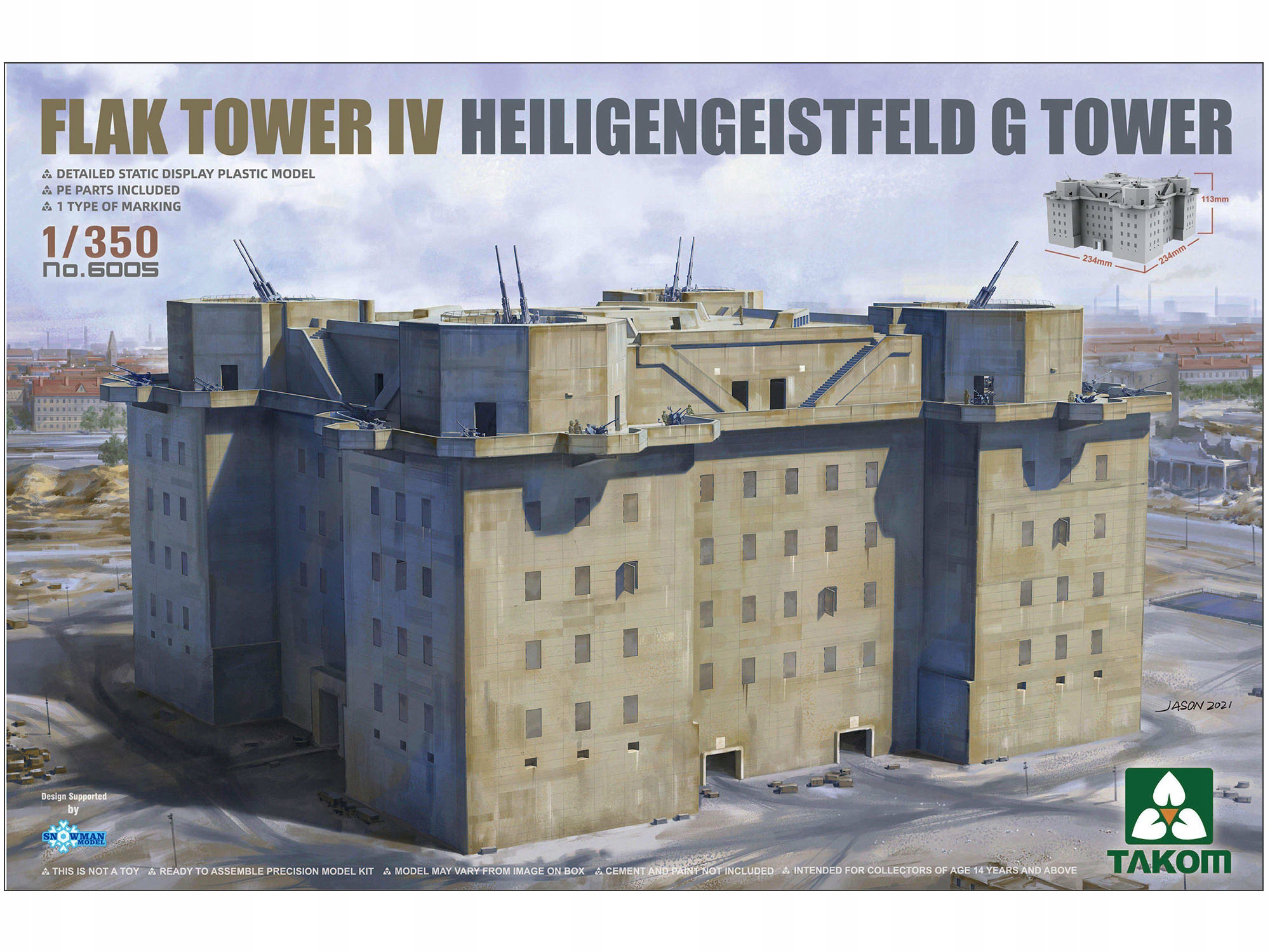 Flakturm IV Heiligengeistfeld G Tower 6005 Takom