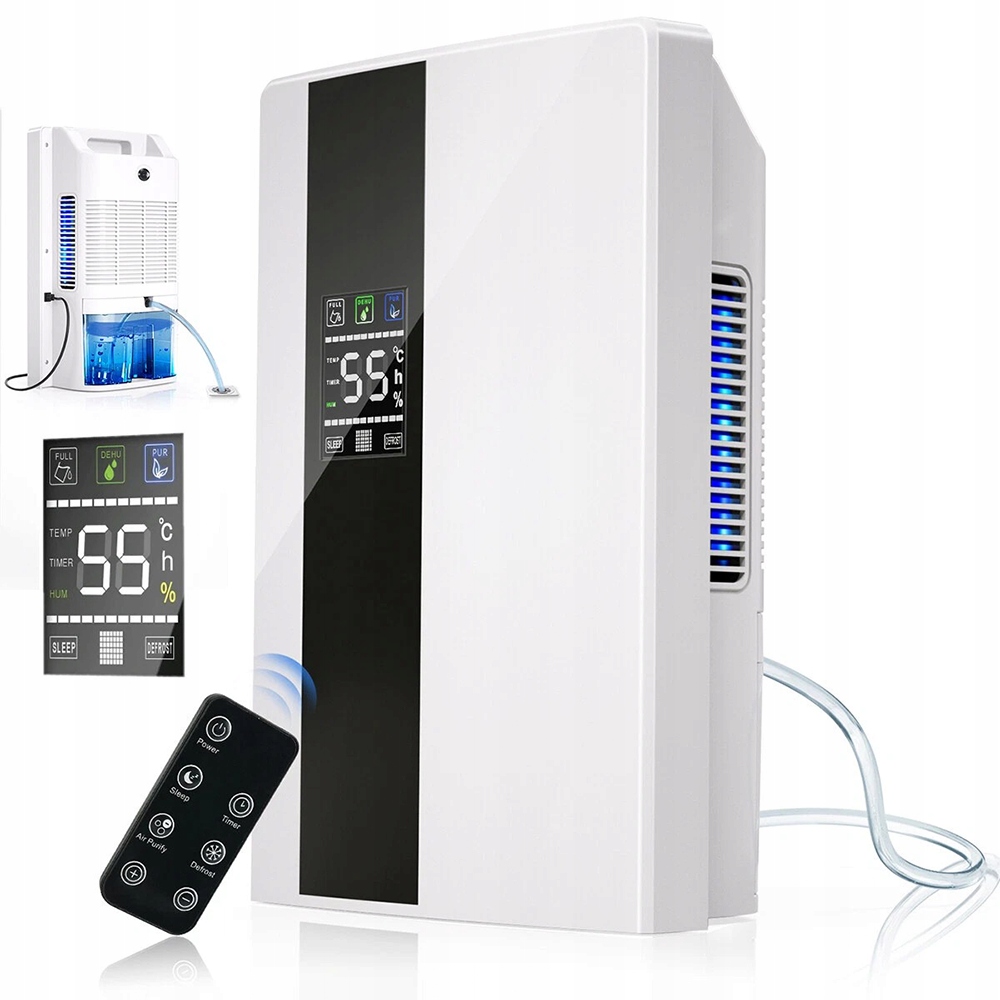 Odvlhčovač Vzduchu Tichý Absorbor Vlhkosti 1,47 L Energeticky úsporný