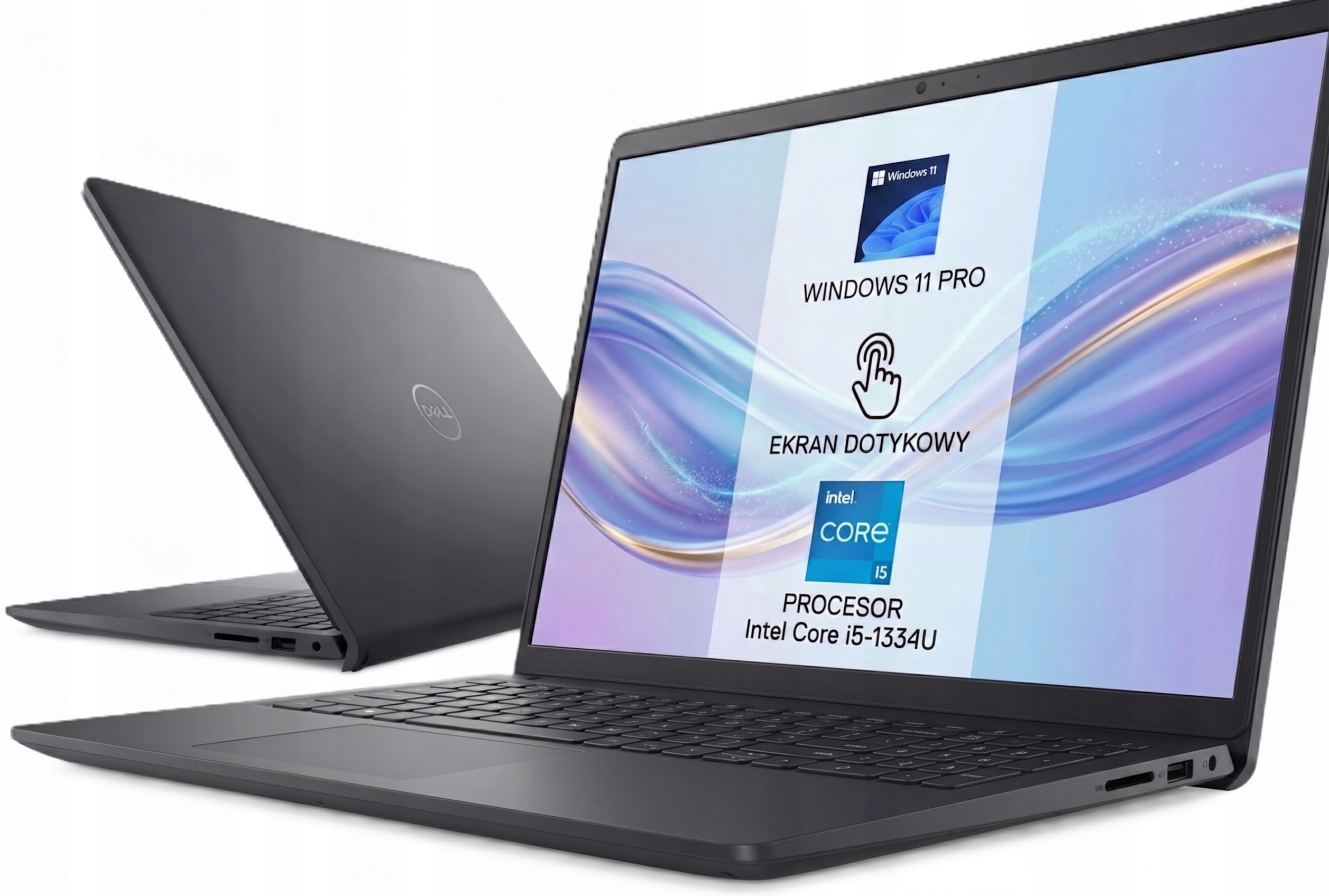 Dell 15 Intel Core i5 GEN13 10x4.6GHz 32/512GB Ips Dotyk Carbon Black W11P