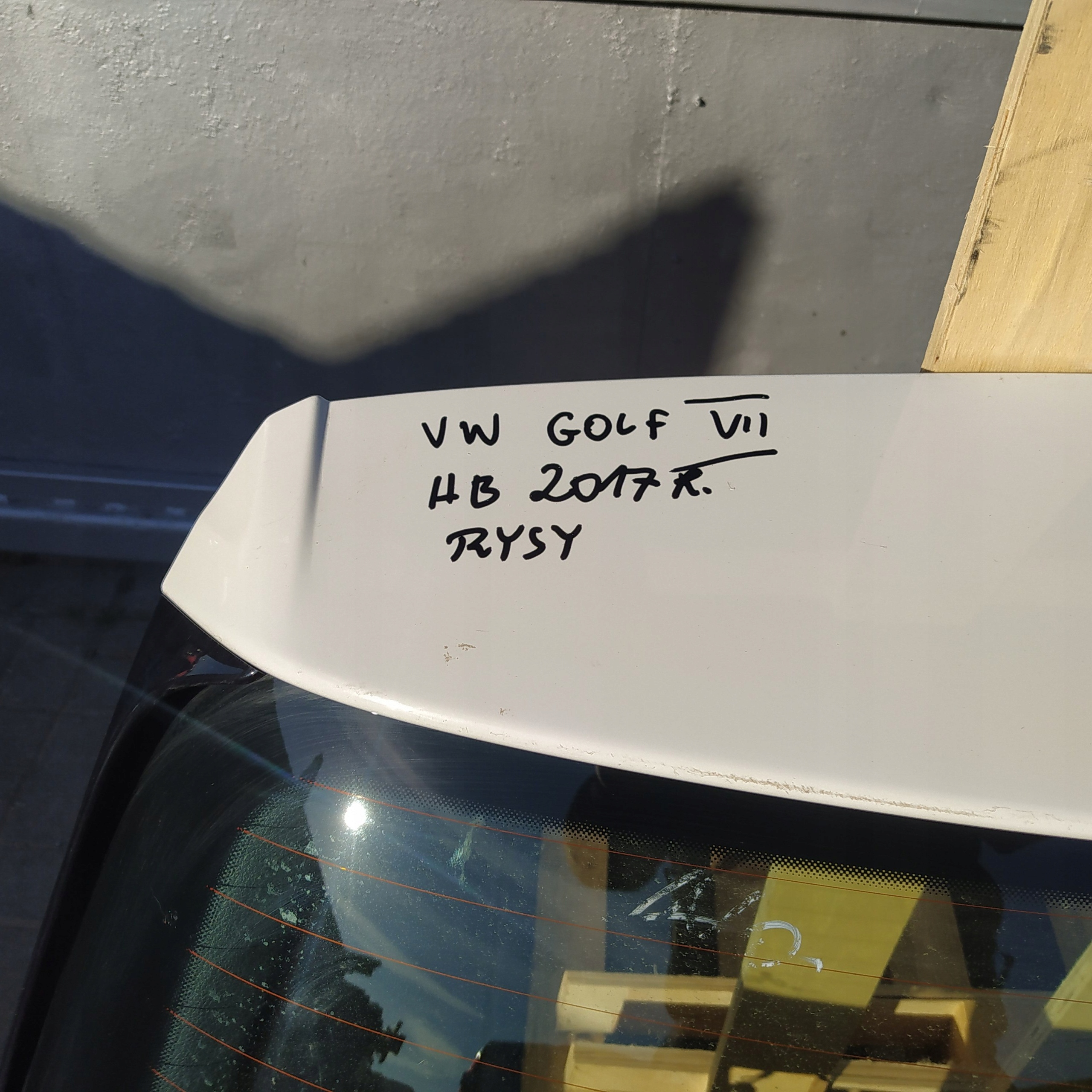 KLAPA POKRYWA BAGAŻNIKA VOLKSWAGEN GOLF VII LIFT HB Producent części Volkswagen