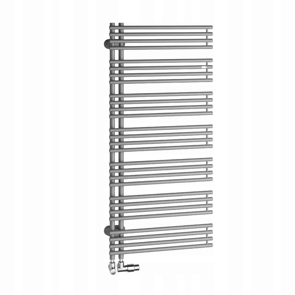 Teleso kúpeľňové rúrkové Kermi Diveo 1320X600MM Ľavé Bočné Strieborné DVN1A