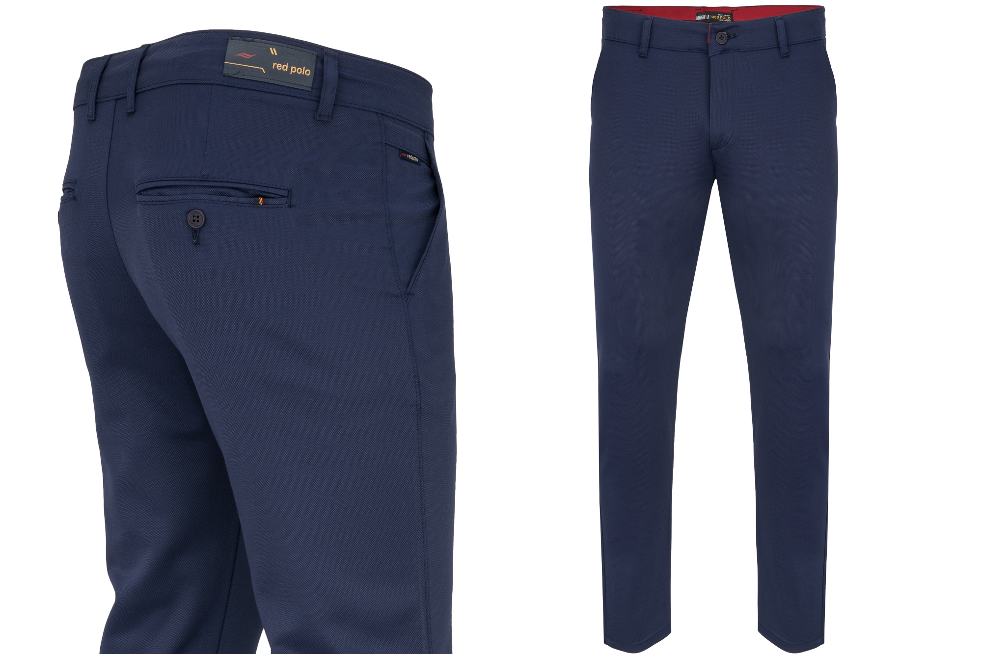 Pánské Kalhoty Casual Chinos Indigo Elegantní 33