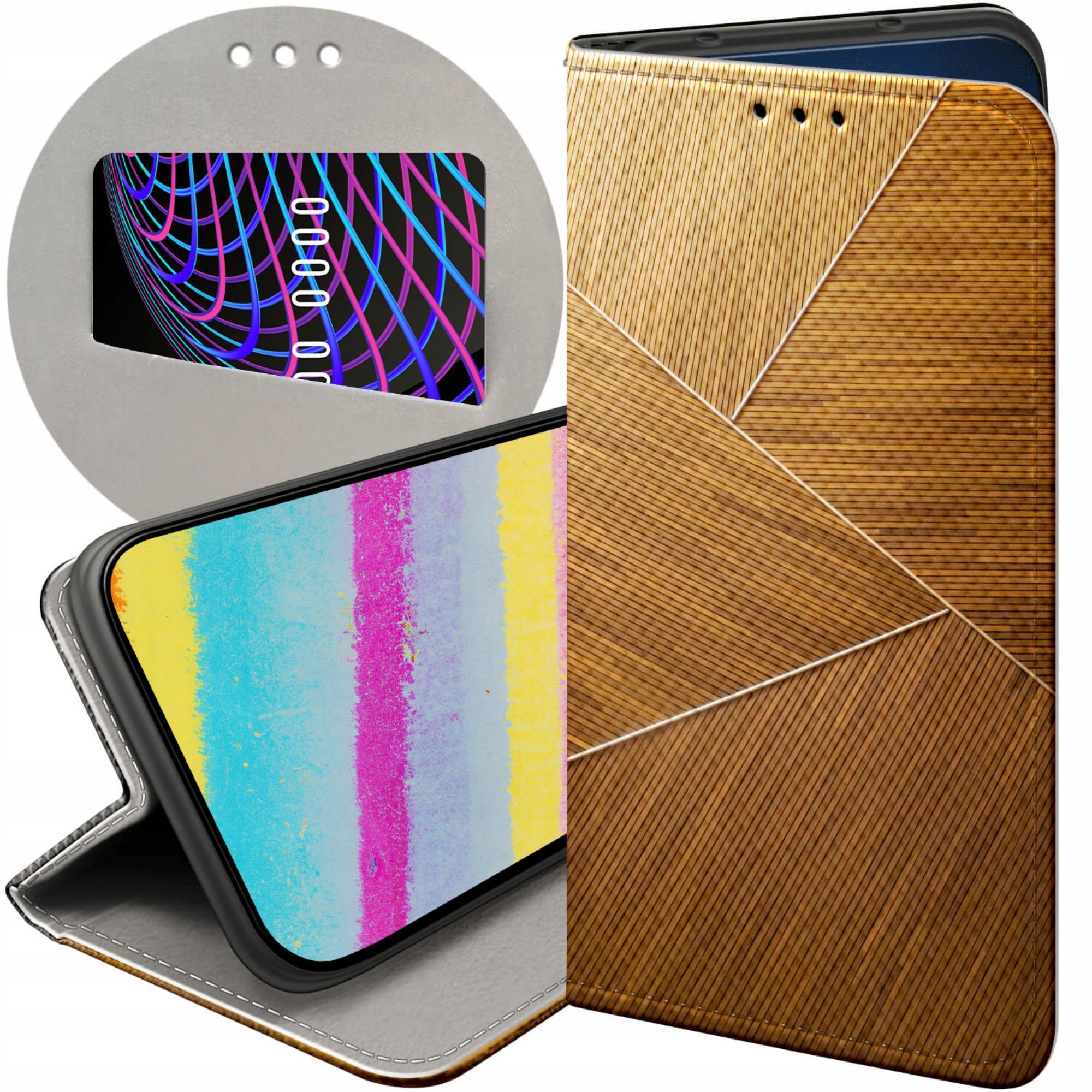 Etui Do Xiaomi Poco M3 Pro M3 Pro 5G Brązowe Drewniane Brown Case