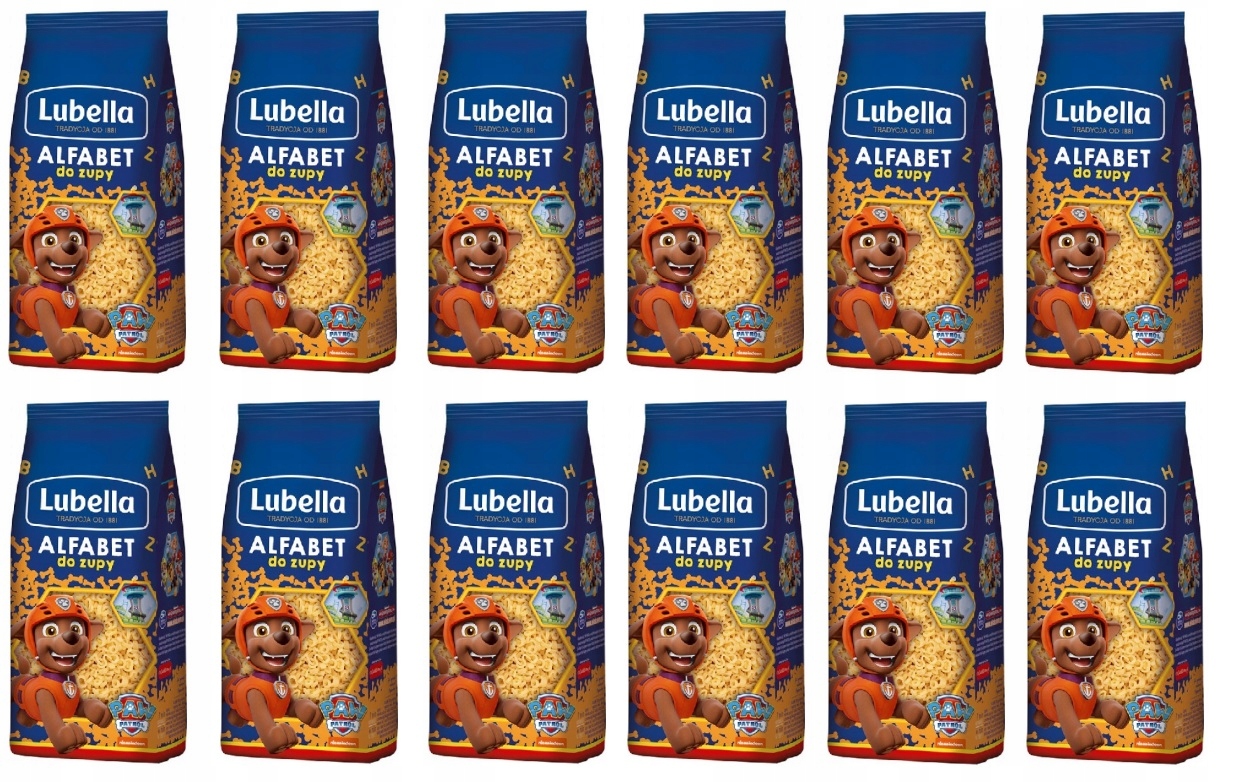 12x 350 g Lubella Těstoviny abeceda Karton