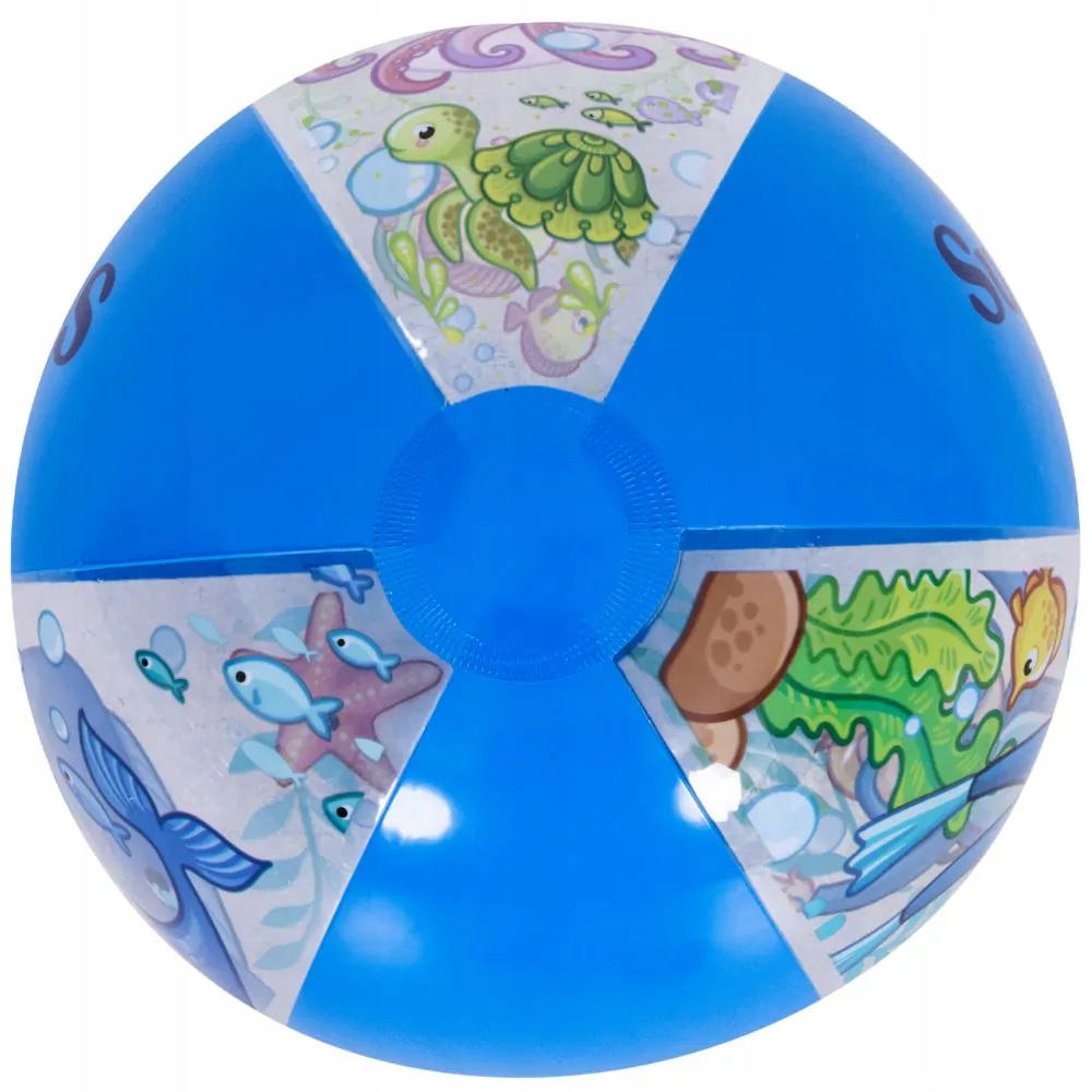 DMUCHANA PIŁKA PLAŻOWA DUŻA KOLOROWA DO WODY NA BASEN PLAŻE NUREK 40CM Bohater / Bajka Inny