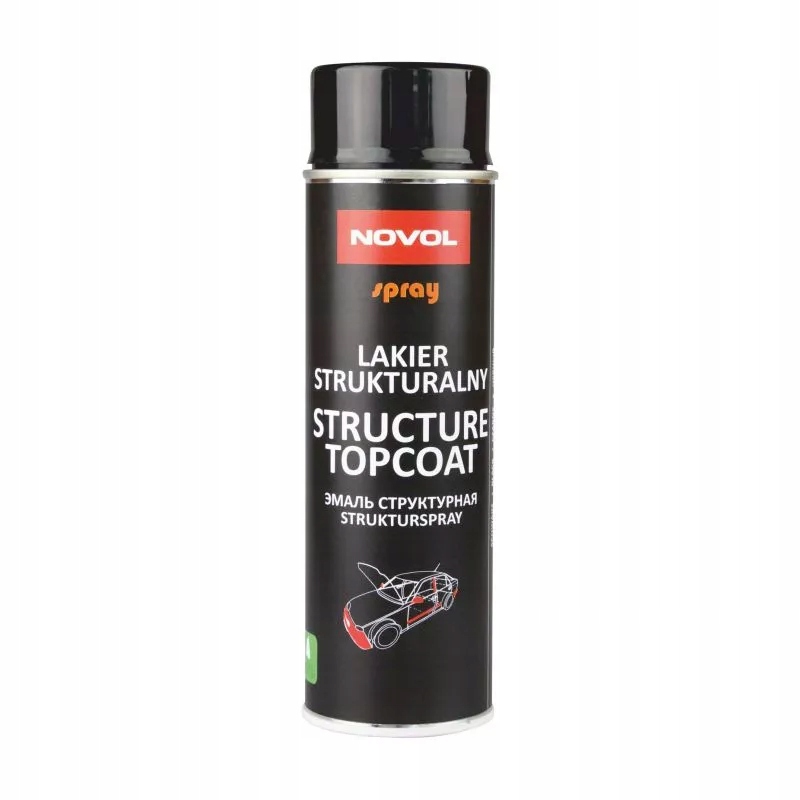 NOVOL-SPRAY STRUCTURE TOPCOAT BLACK 500M