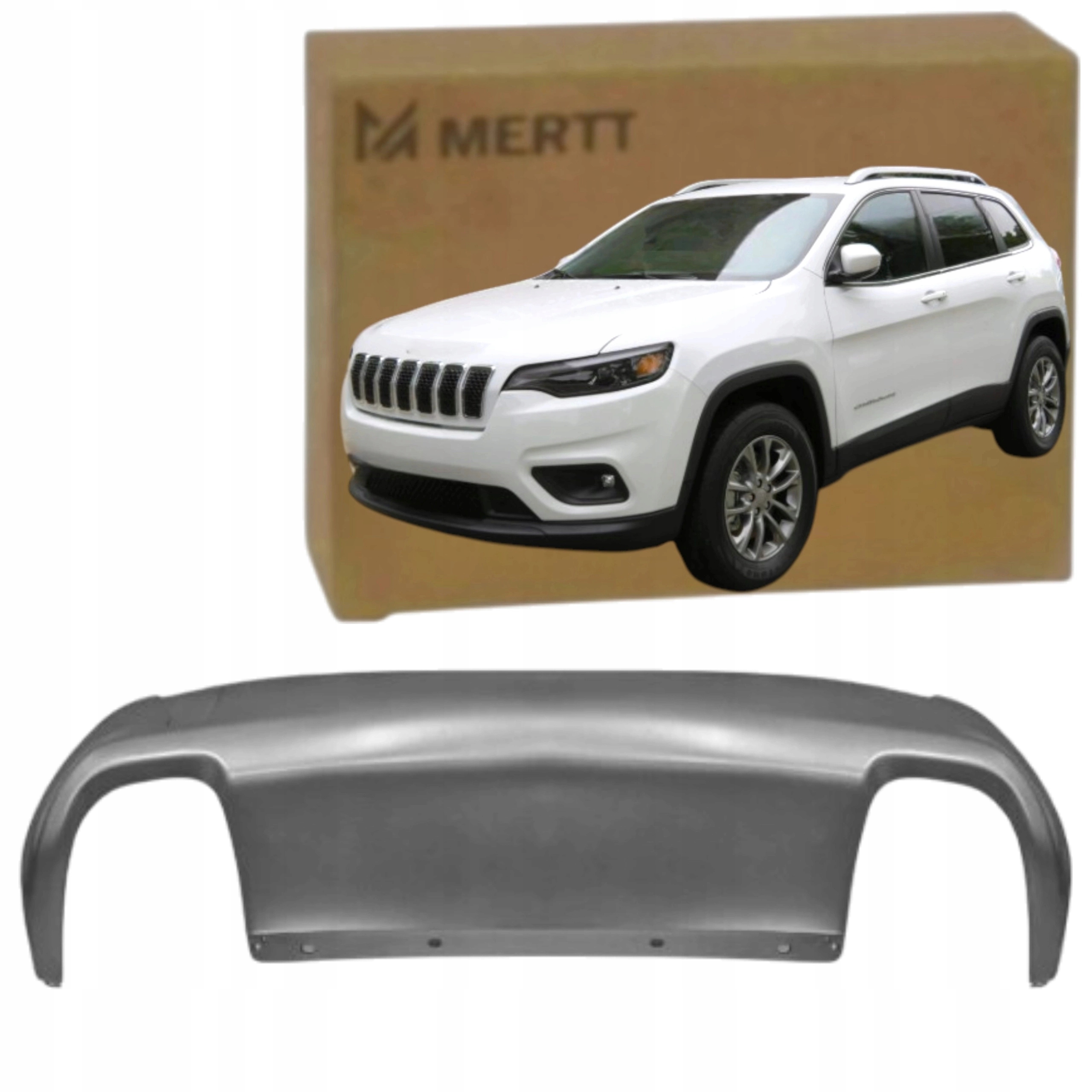 Jeep Cherokee Kl 2019-2022 Zadní Nárazník Spoiler Spodní Grafitový 68408245AA