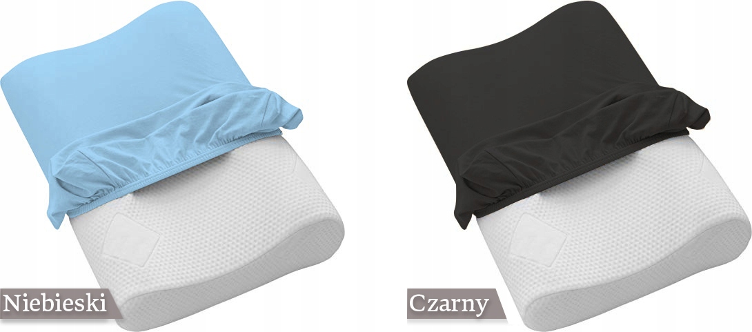 POSZEWKA NA PODUSZKĘ ORTOPEDYCZNĄ PROFILOWANĄ MED VISCO MEMORY Długość 50 cm