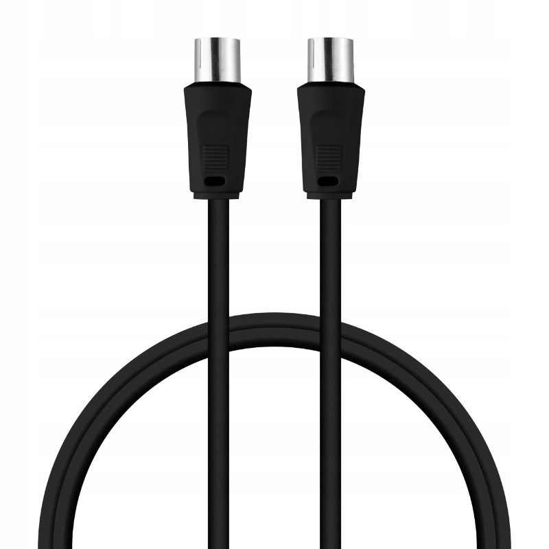 Przewód TV-VIDEO, 1,5 m, czarny Stan opakowania oryginalne