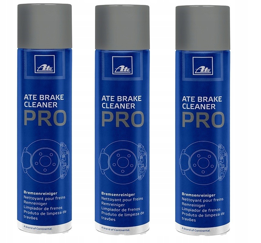 3x Ate Brake Cleaner Pro Zmywacz Do Tarcz Hamulców 500ML